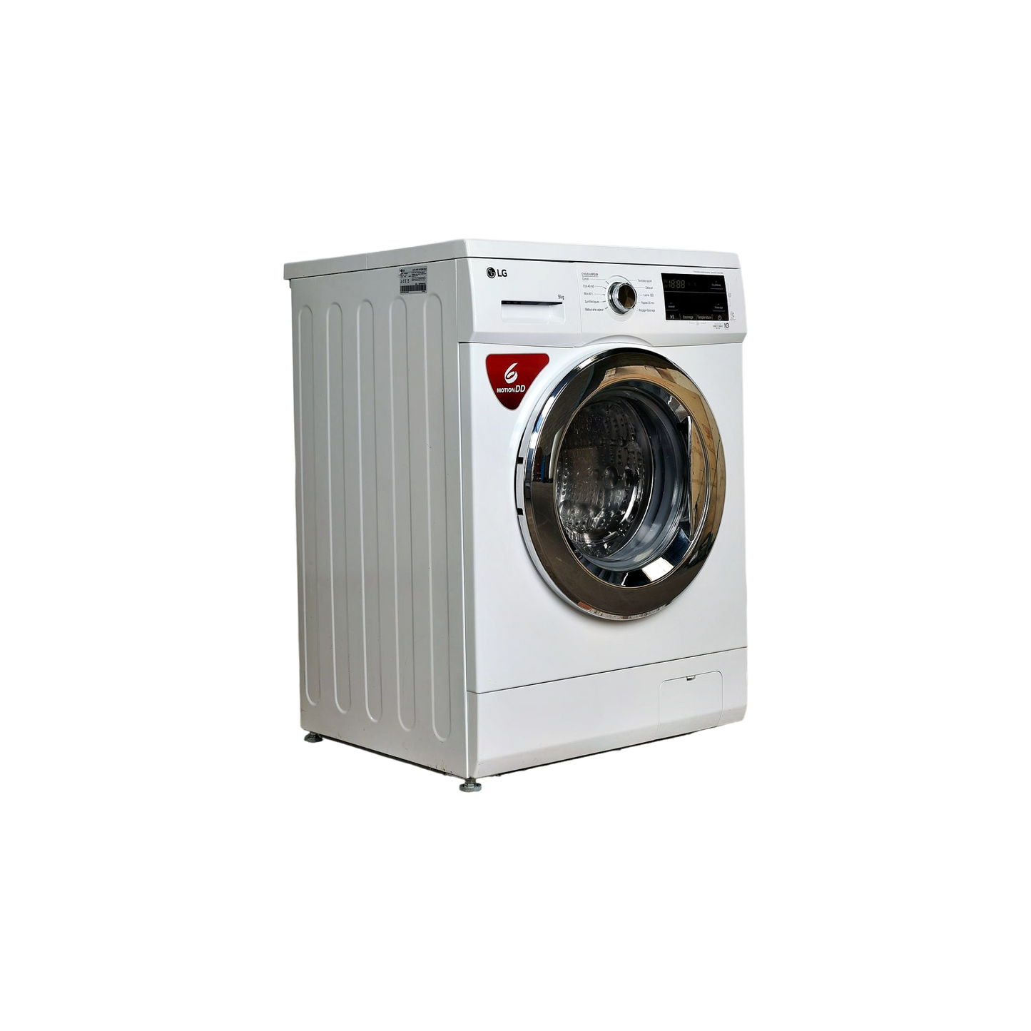 Lave-Linge Hublot 9 kg Reconditionné LG F94M22WHS : vue du côté gauche