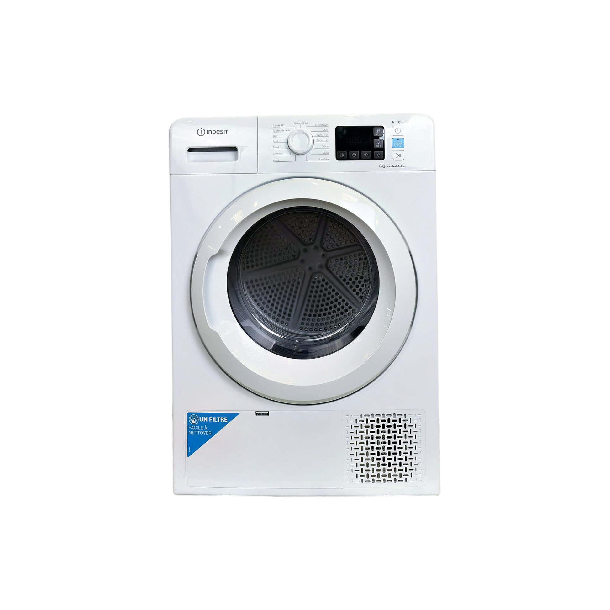 Seche-Linge Pompe À Chaleur 8 kg Reconditionné INDESIT YTM1182XFR : vue de face
