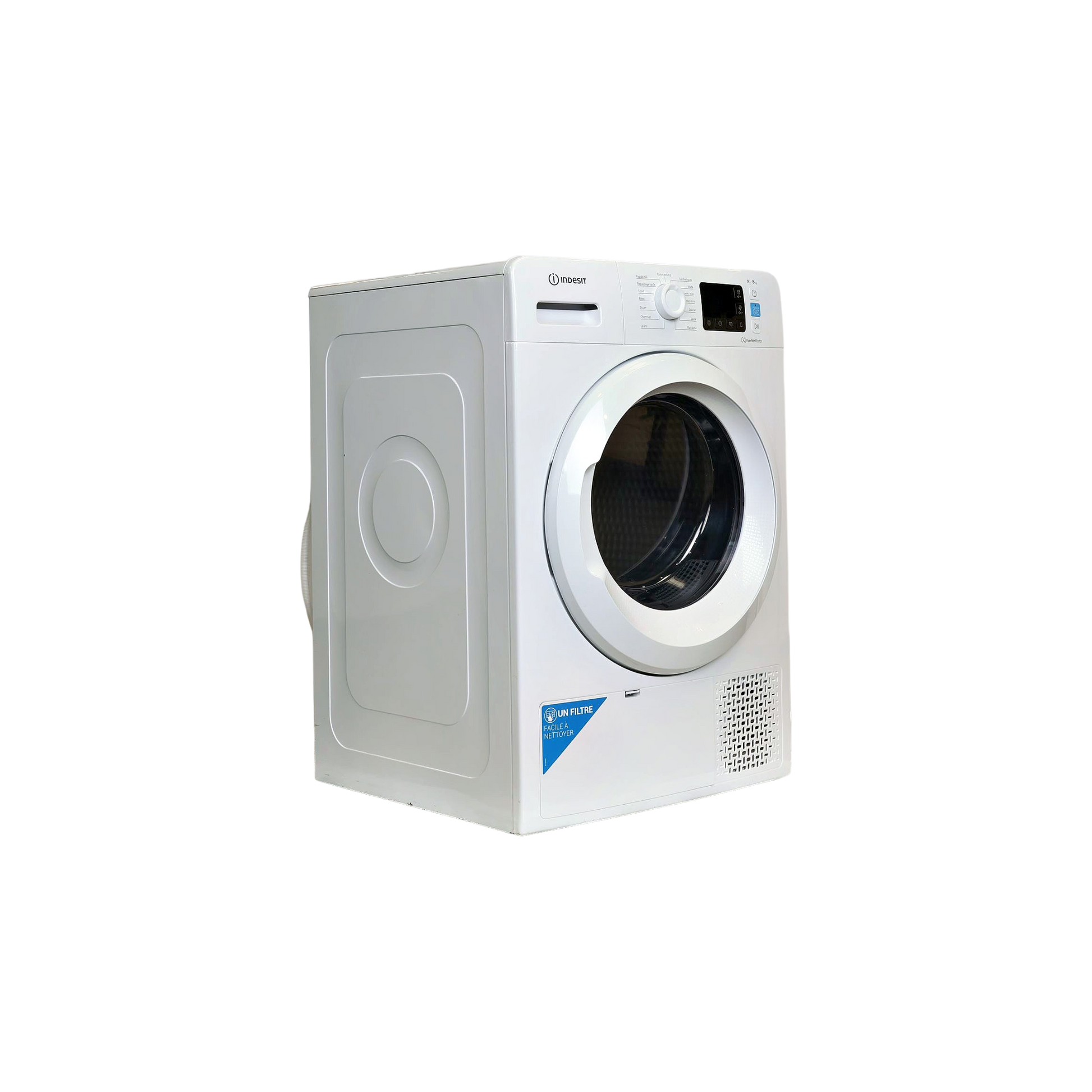 Seche-Linge Pompe À Chaleur 8 kg Reconditionné INDESIT YTM1182XFR : vue du côté gauche