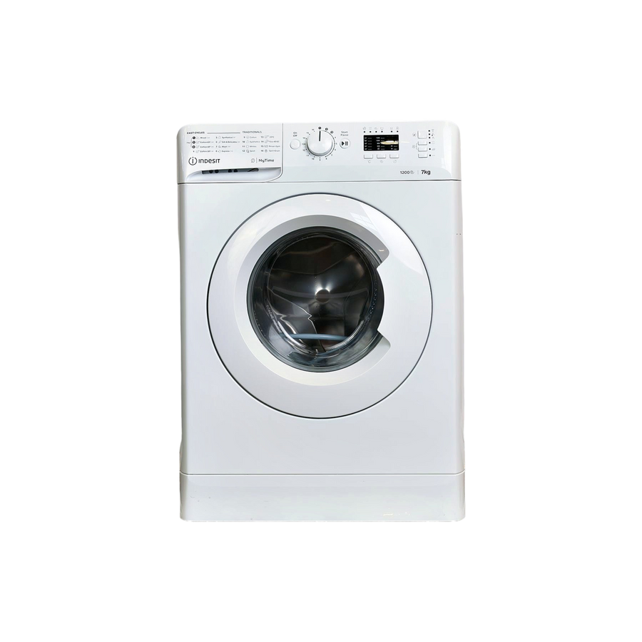 Lave-Linge Hublot 7 kg Reconditionné INDESIT MTWA71252WEE : vue de face