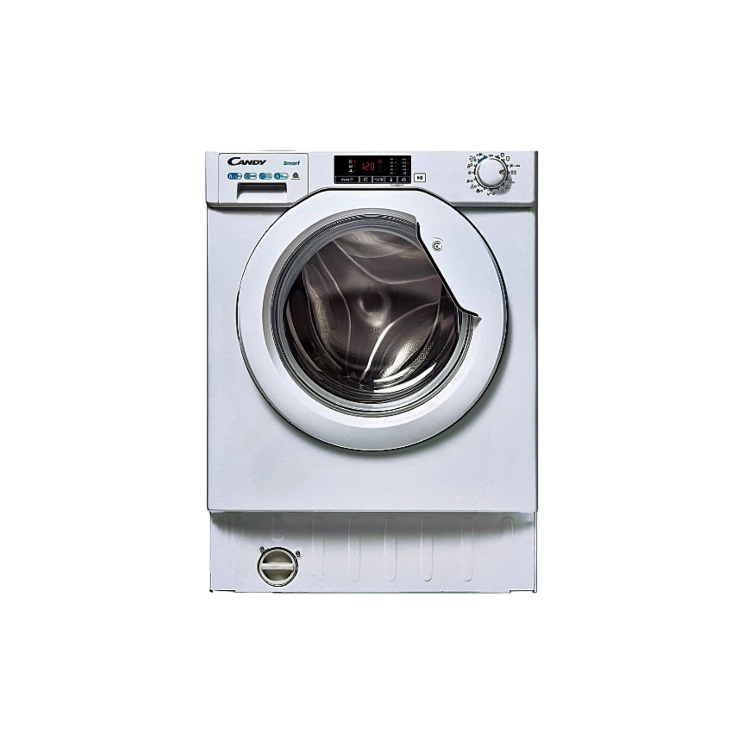 Lave-Linge Sechant 8 kg Reconditionné CANDY CBD485D1E/1-S : vue de face