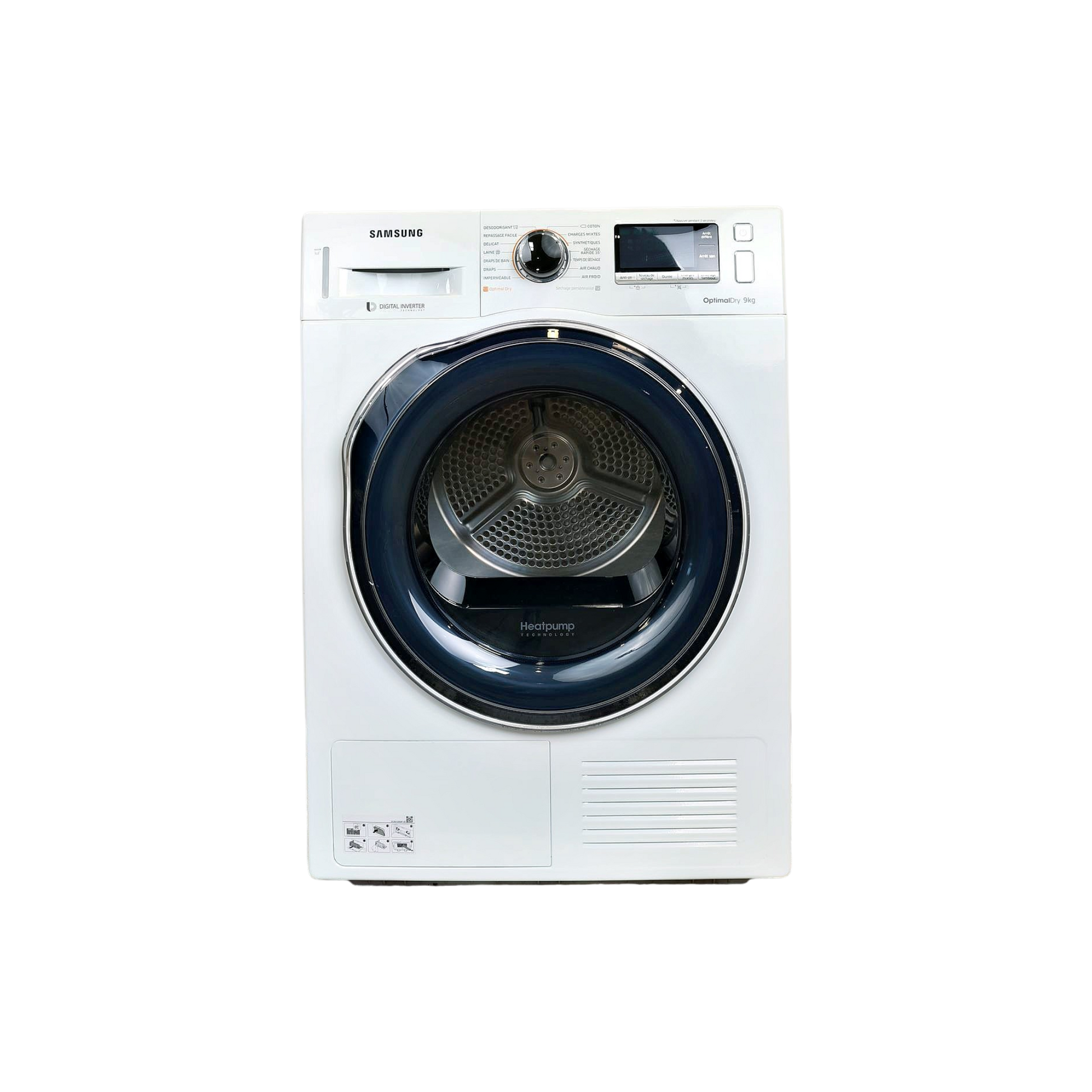 Seche-Linge Pompe À Chaleur 9 kg Reconditionné SAMSUNG DV90M6200CW : vue de face