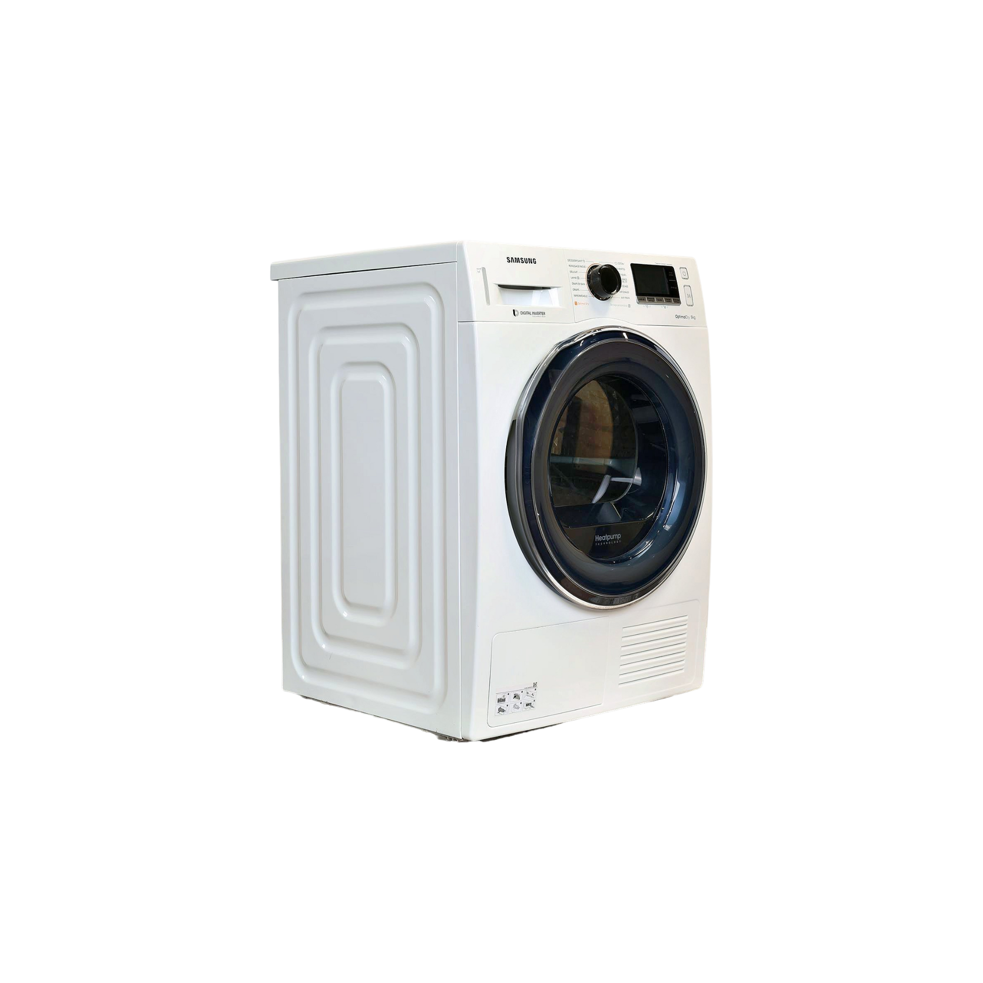 Seche-Linge Pompe À Chaleur 9 kg Reconditionné SAMSUNG DV90M6200CW : vue du côté gauche