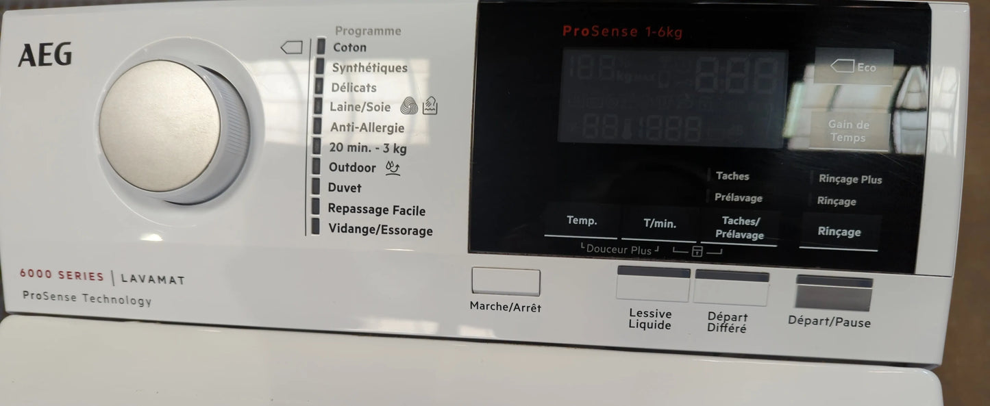 Lave-Linge Top 6 kg Reconditionné AEG L6TBR642G : détails