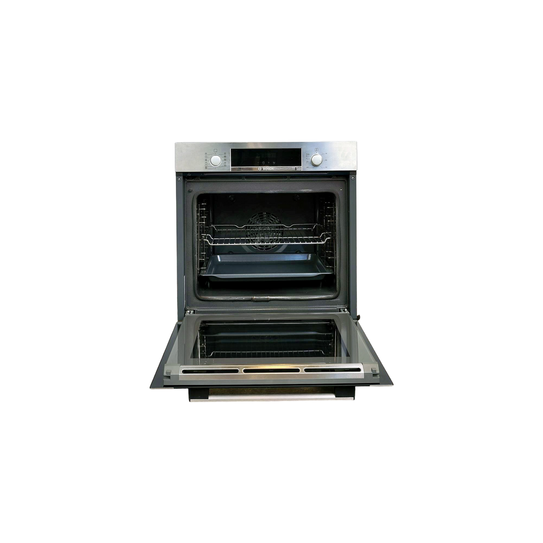 Four Chaleur Tournante 71 L Reconditionné BOSCH HBA374BS0 : vue de l'intérieur