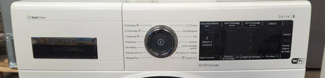 Seche-Linge Pompe À Chaleur 9 kg Reconditionné BOSCH WTX87KH9FF