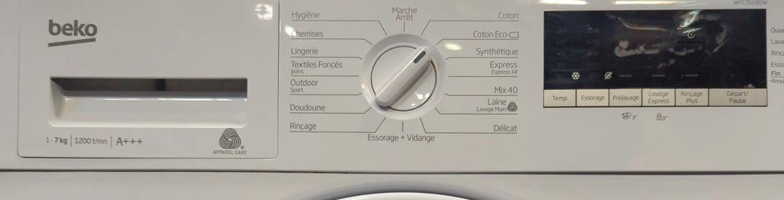 Lave-Linge Hublot 7 kg Reconditionné BEKO WITC7612B0W