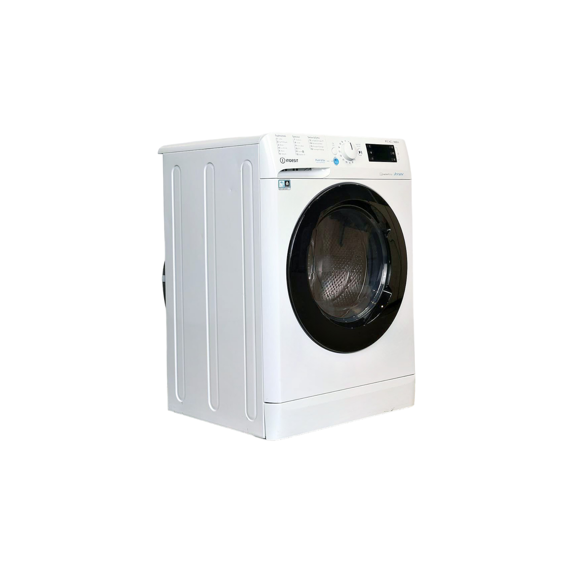 Lave-Linge Sechant 9 kg Reconditionné INDESIT BDE961483XWKFRN : vue du côté droit