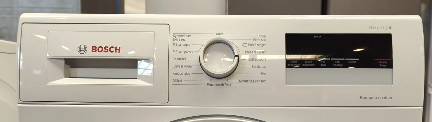 Seche-Linge Pompe À Chaleur 8 kg Reconditionné BOSCH WTR85V01FF