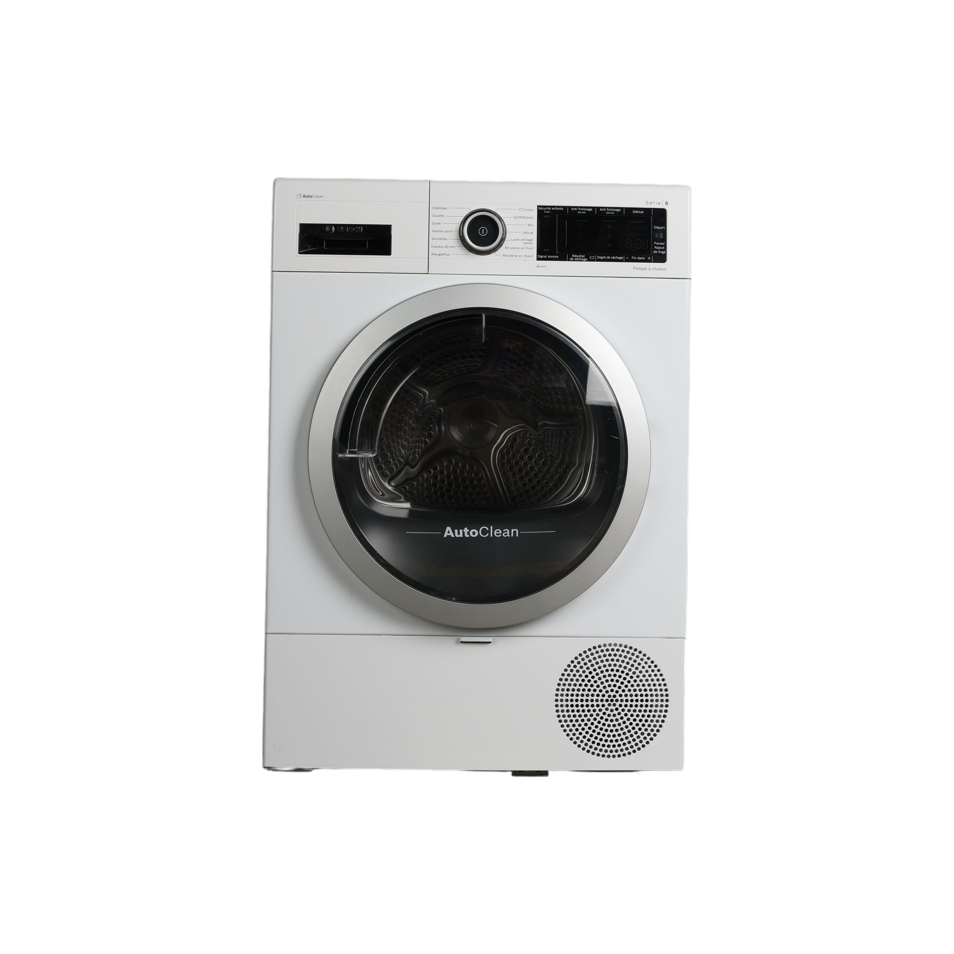 Seche-Linge Pompe À Chaleur 9 kg Reconditionné BOSCH WTX87M09FF : vue de face