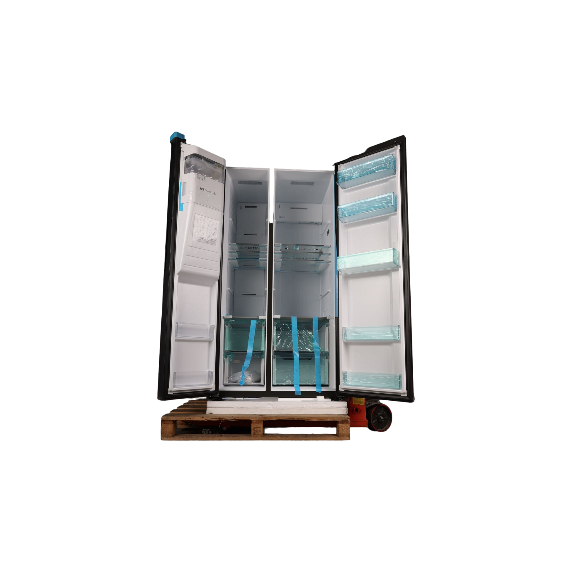 Réfrigérateur Américain 601 L Reconditionné HAIER HSW59F18EIPT : vue de l'intérieur