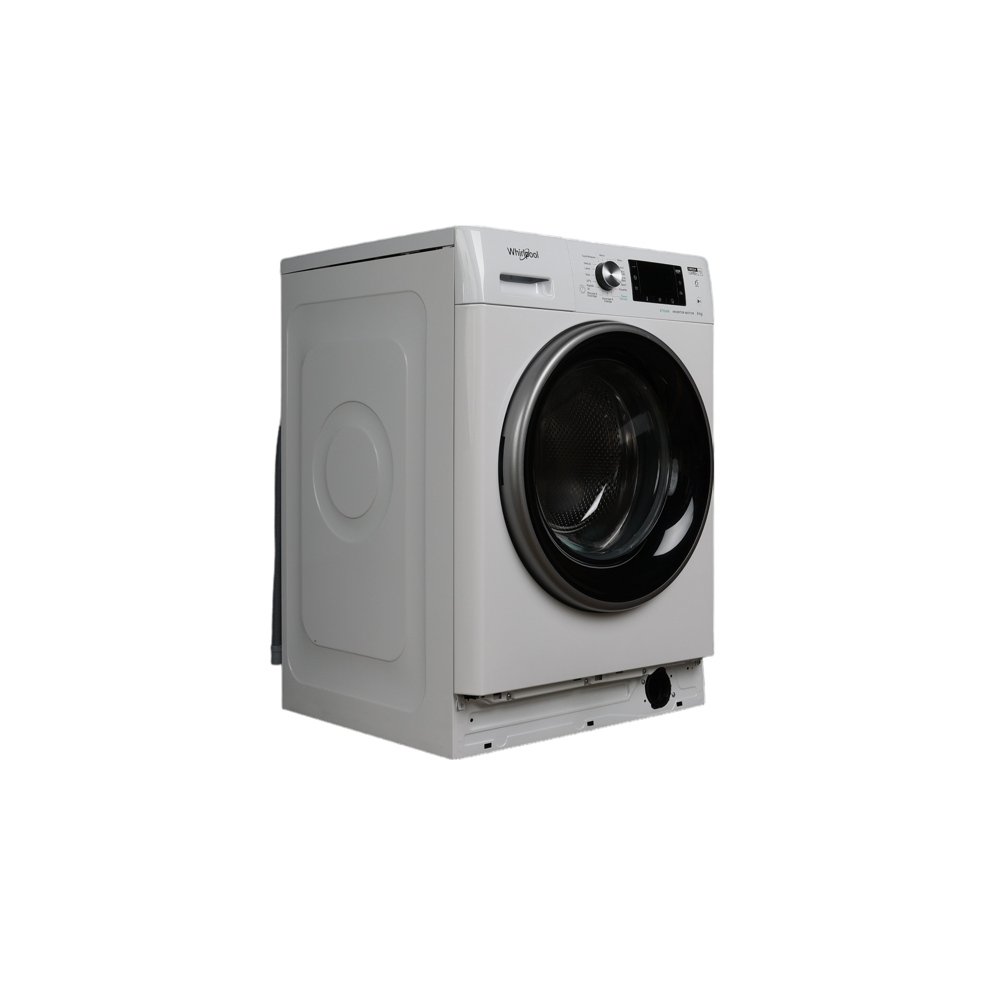 Lave-Linge Hublot 9 kg Reconditionné WHIRLPOOL FFDD9469BSVFR : vue du côté gauche