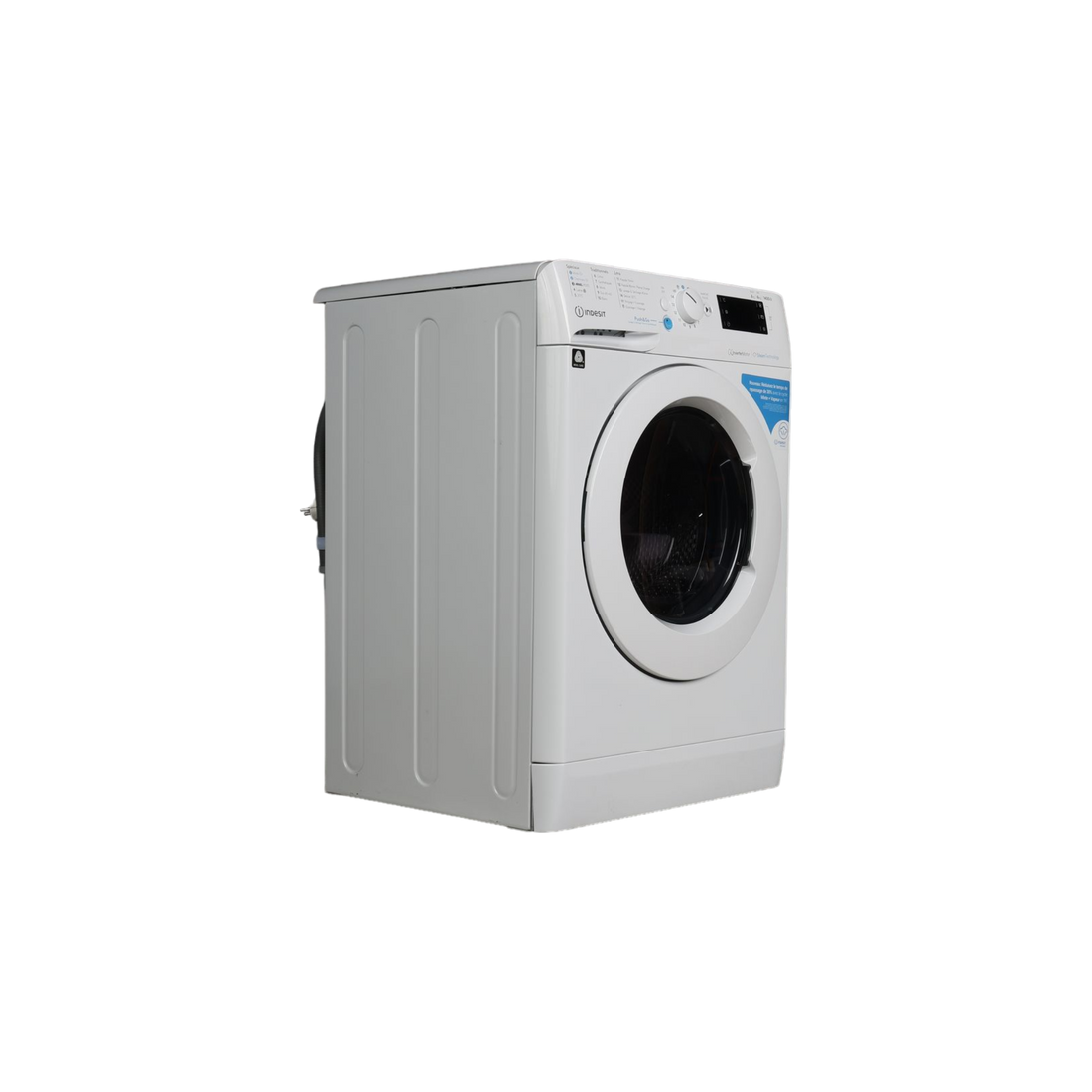 Lave-Linge Sechant 8 kg Reconditionné INDESIT BDE86435WVFR : vue du côté gauche