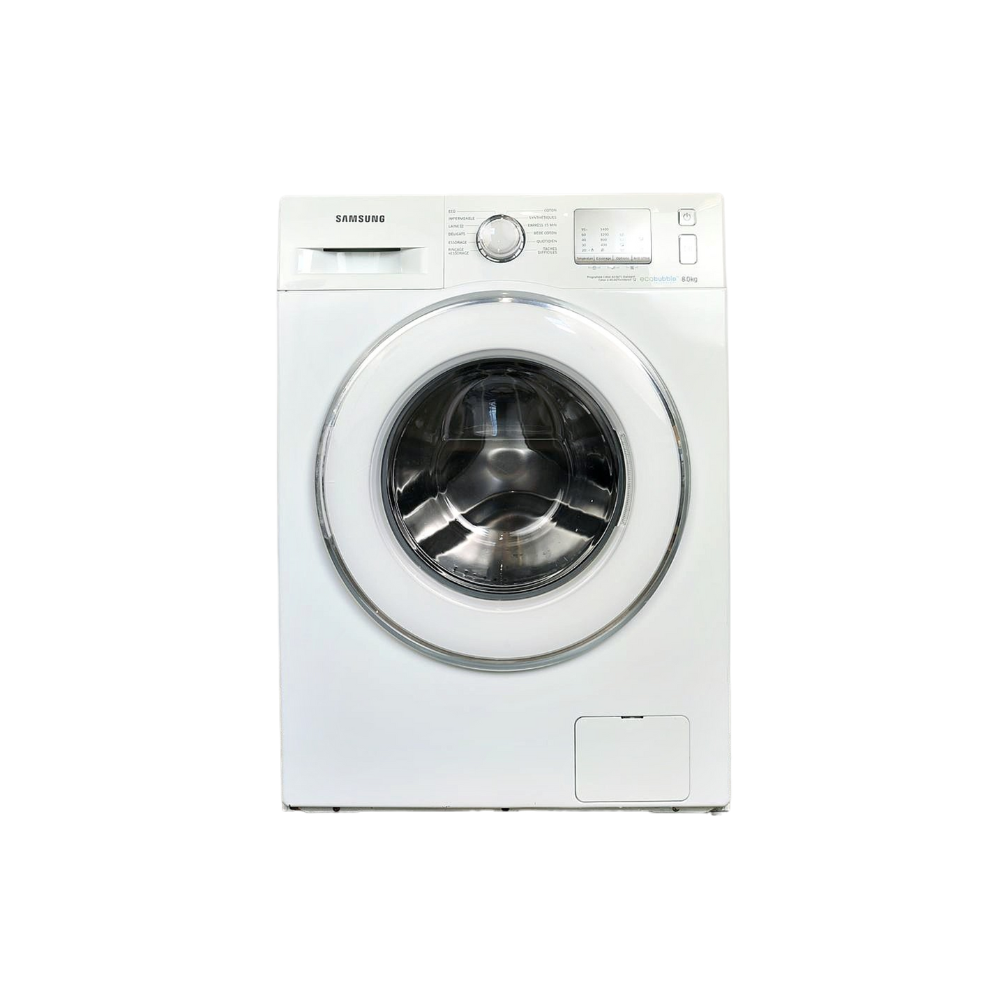 Lave-Linge Hublot 8 kg Reconditionné SAMSUNG WF80F5EDW4W : vue de face