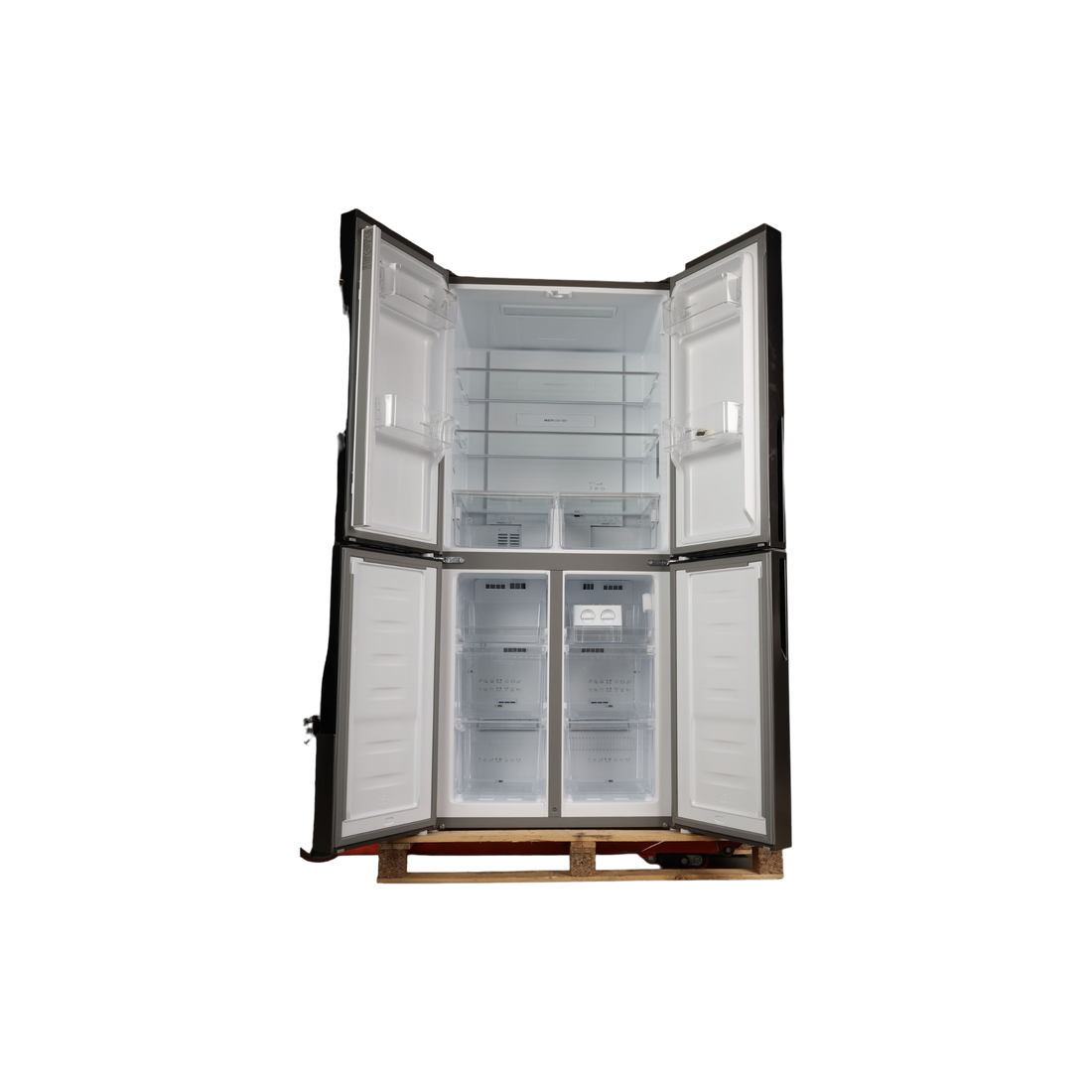 Réfrigérateur Multi-Portes 256 L Reconditionné GORENJE NRM8182MX : vue de l'intérieur