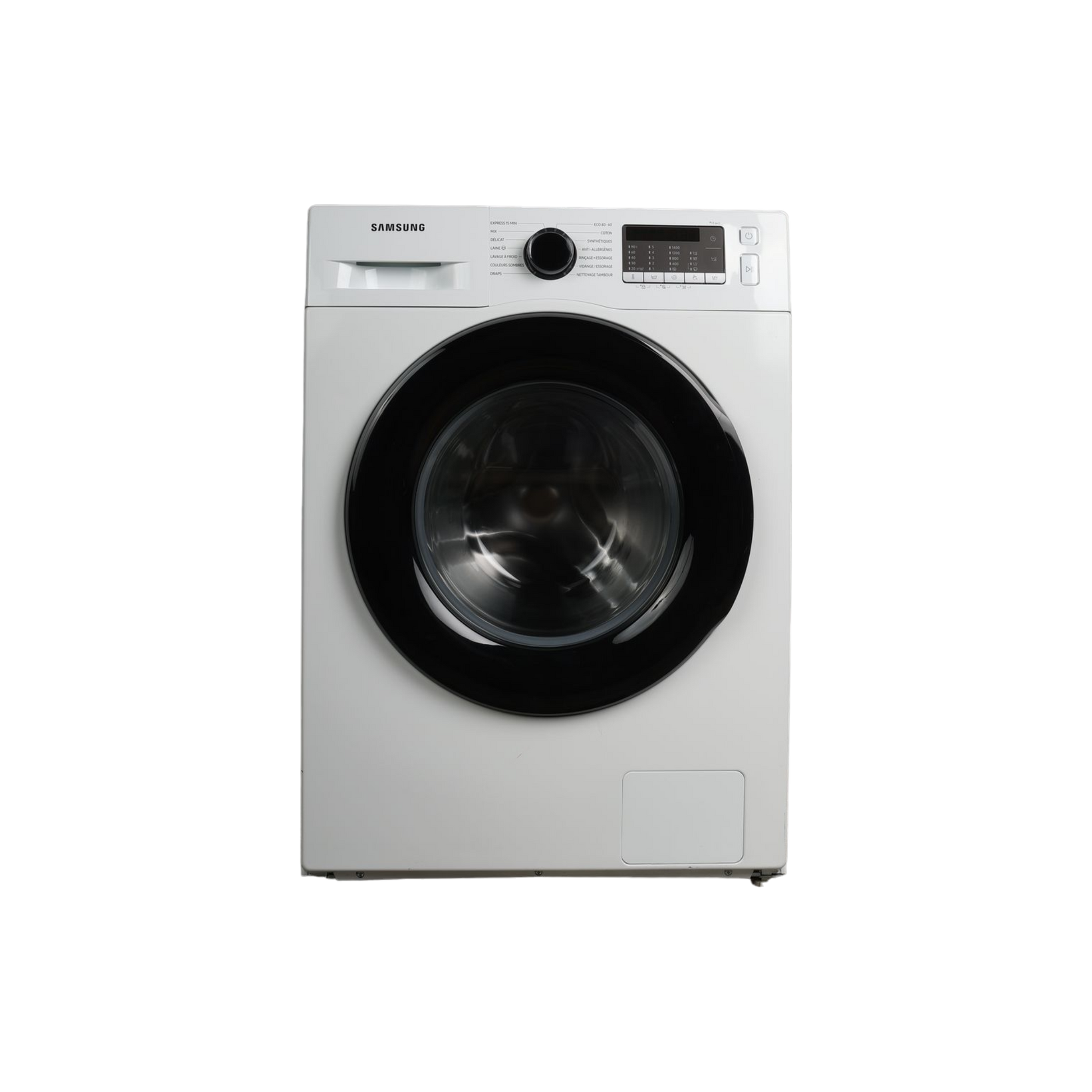 Lave-Linge Hublot 9 kg Reconditionné SAMSUNG WW90TA046AT : vue de face