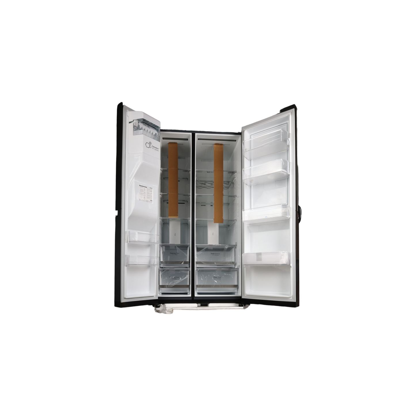 Réfrigérateur Américain 635 L Reconditionné LG GSJV80MCLF : vue de l'intérieur