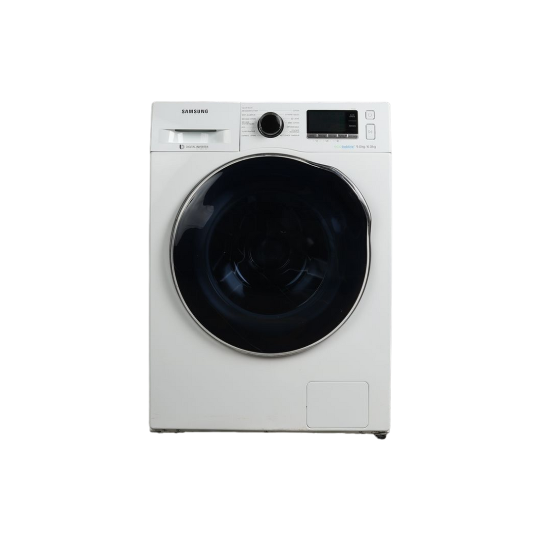 Lave-Linge Sechant 9 kg Reconditionné SAMSUNG WD90J6A10AW : vue de face