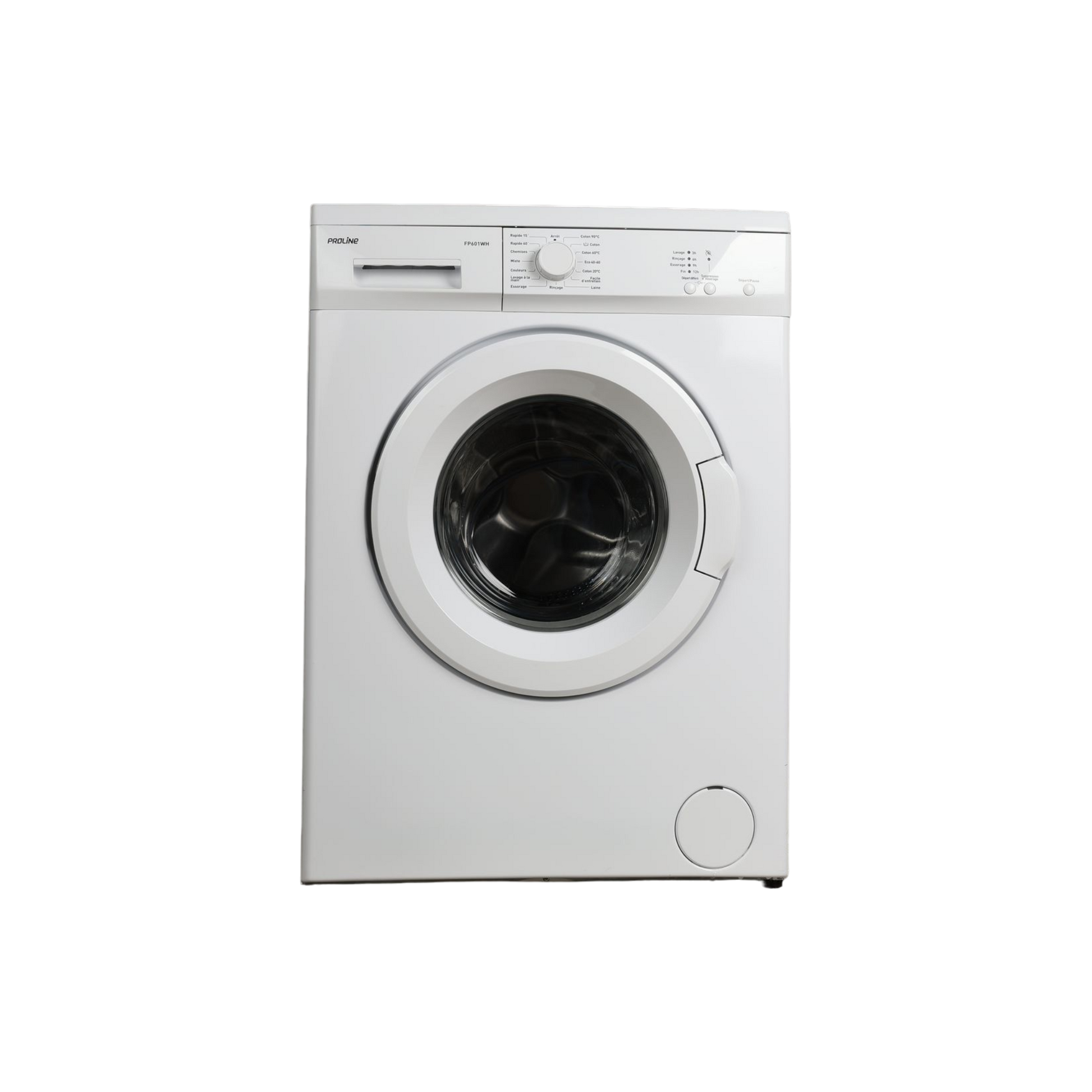 Lave-Linge Hublot 6 kg Reconditionné PROLINE FP601WH : vue du côté droit