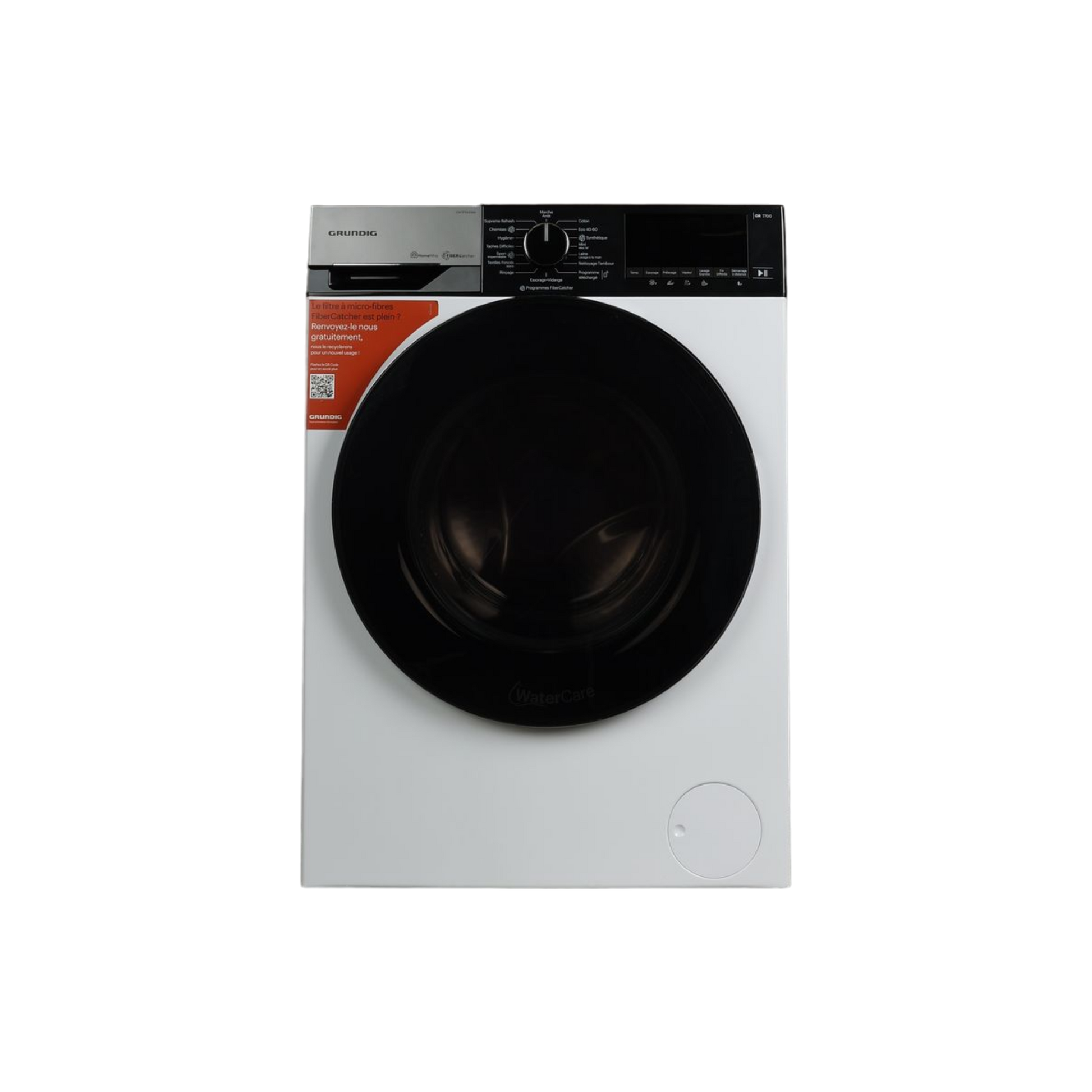 Lave-Linge Hublot 9 kg Reconditionné GRUNDIG GW7P79419W : vue de face