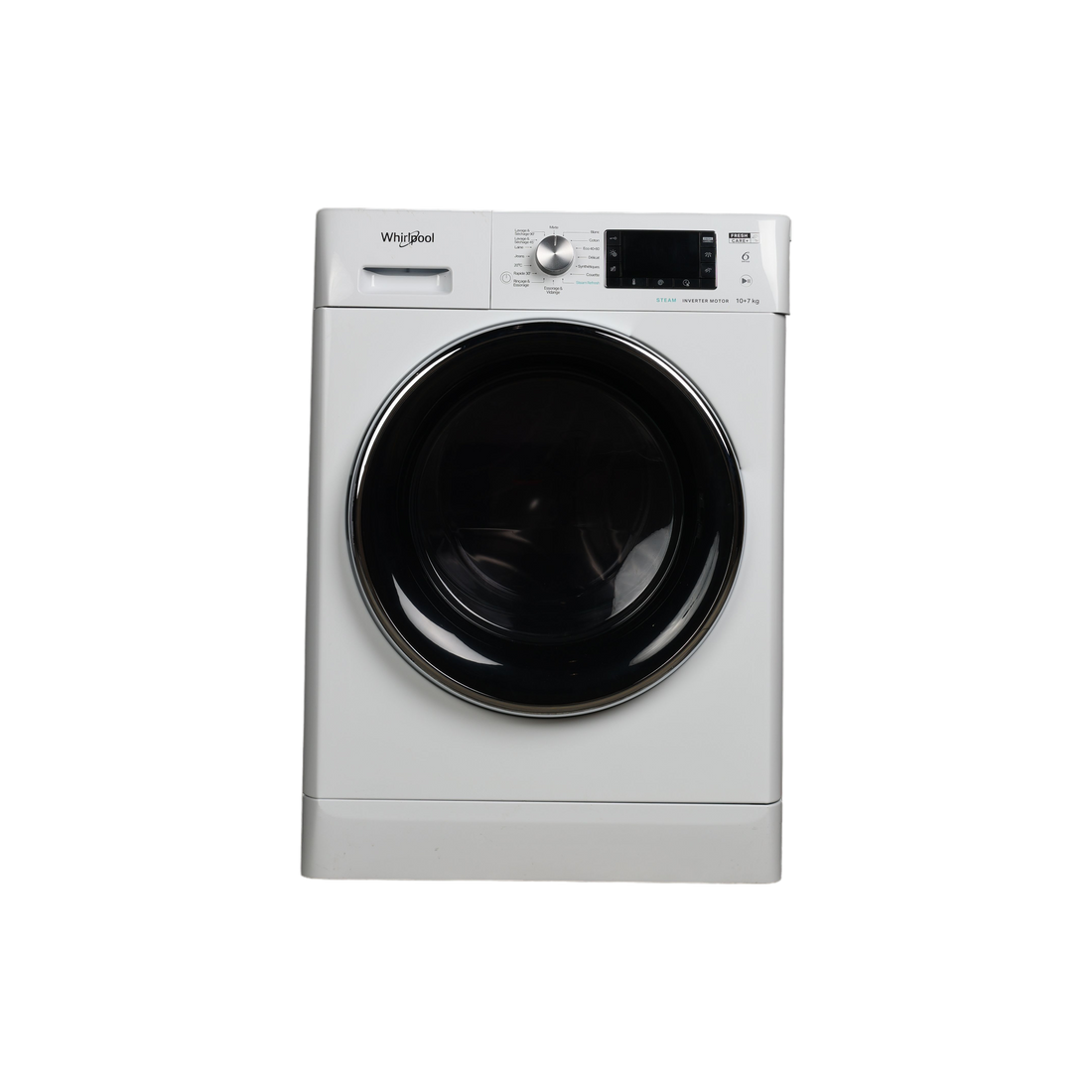 Lave-Linge Sechant 10 kg Reconditionné WHIRLPOOL FFWDD1074269BCVFR : vue du côté droit