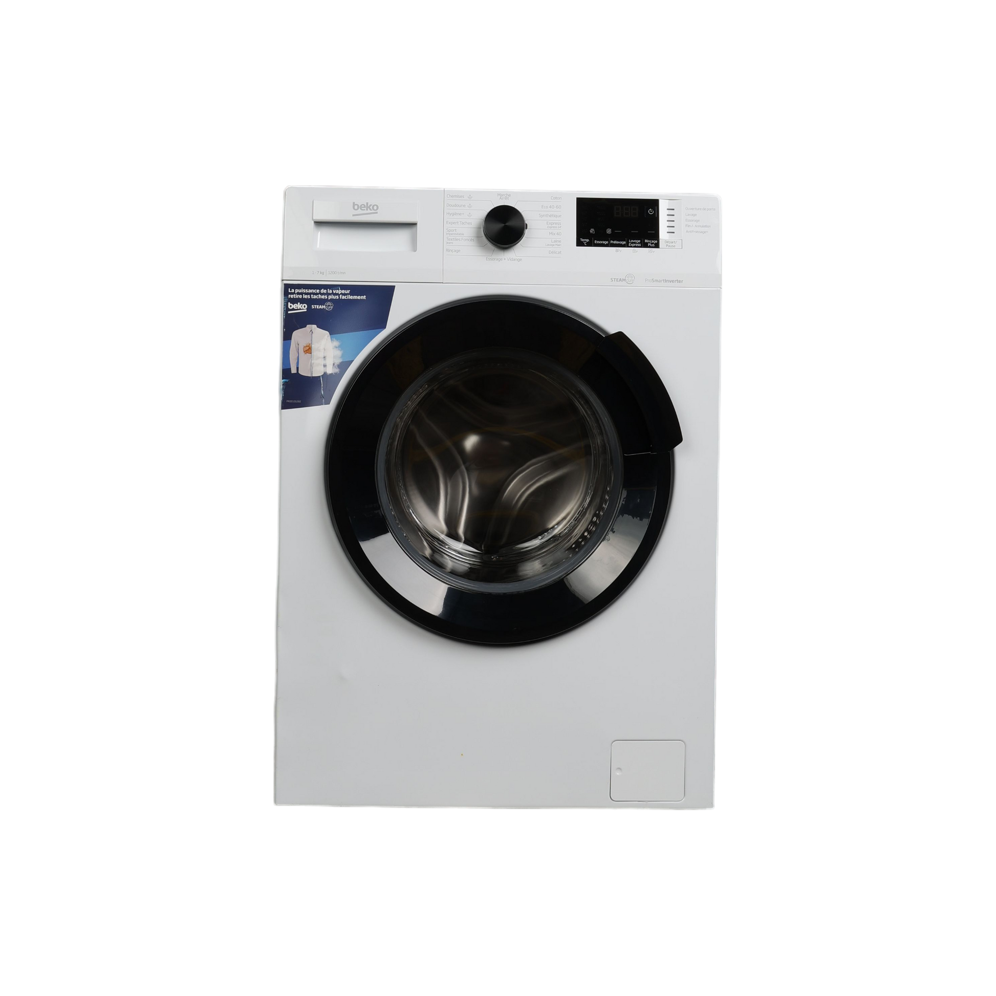 Lave-Linge Hublot 7 kg Reconditionné BEKO WUV72221BW : vue de face