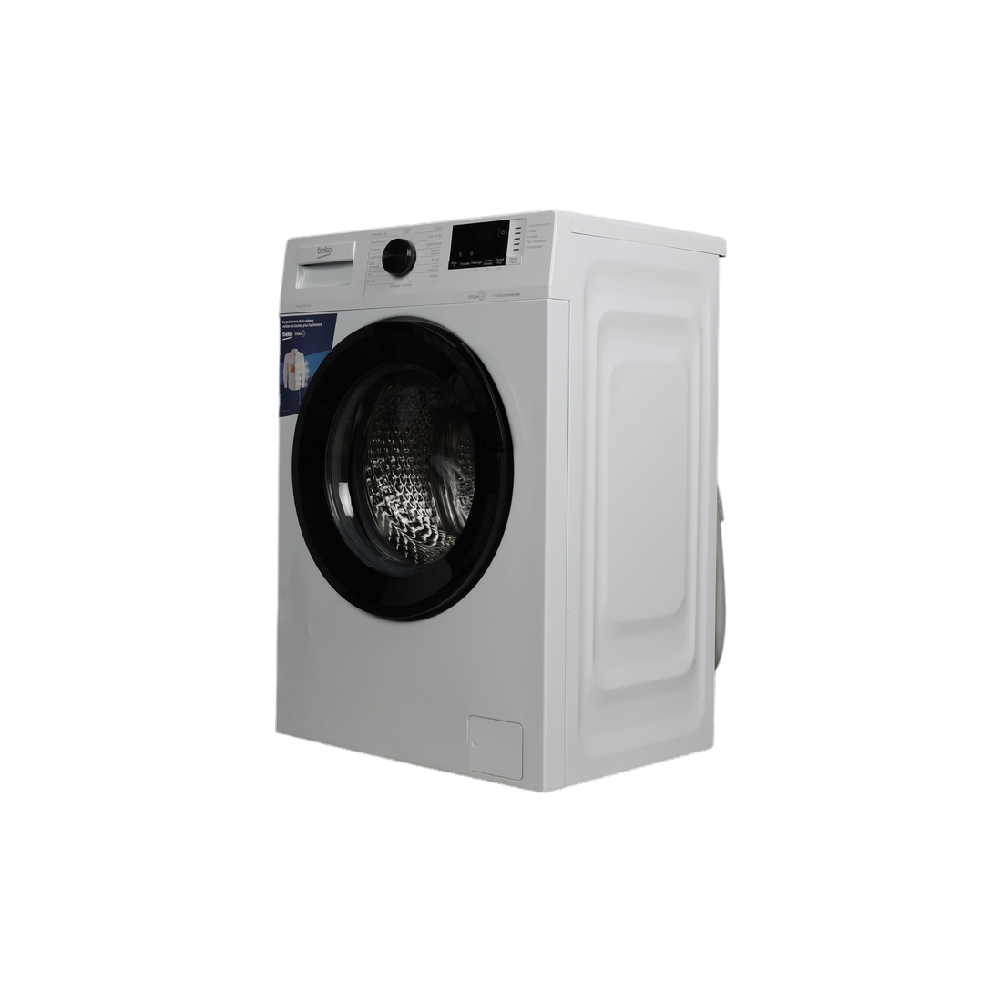 Lave-Linge Hublot 7 kg Reconditionné BEKO WUV72221BW : vue du côté droit