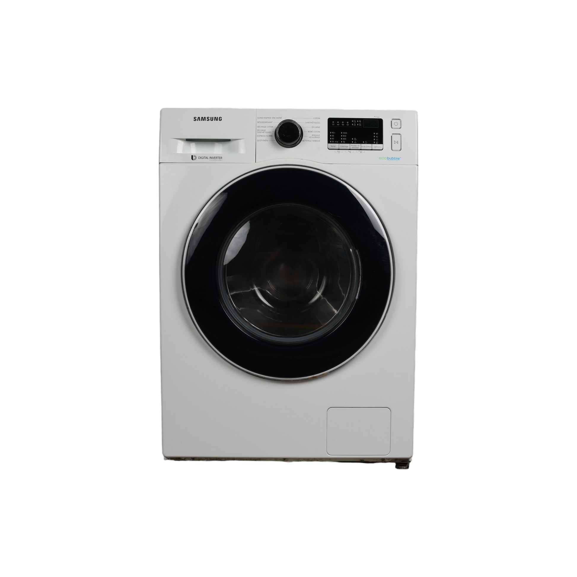 Lave-Linge Sechant 8 kg Reconditionné SAMSUNG WD80M4B53JW : vue de face