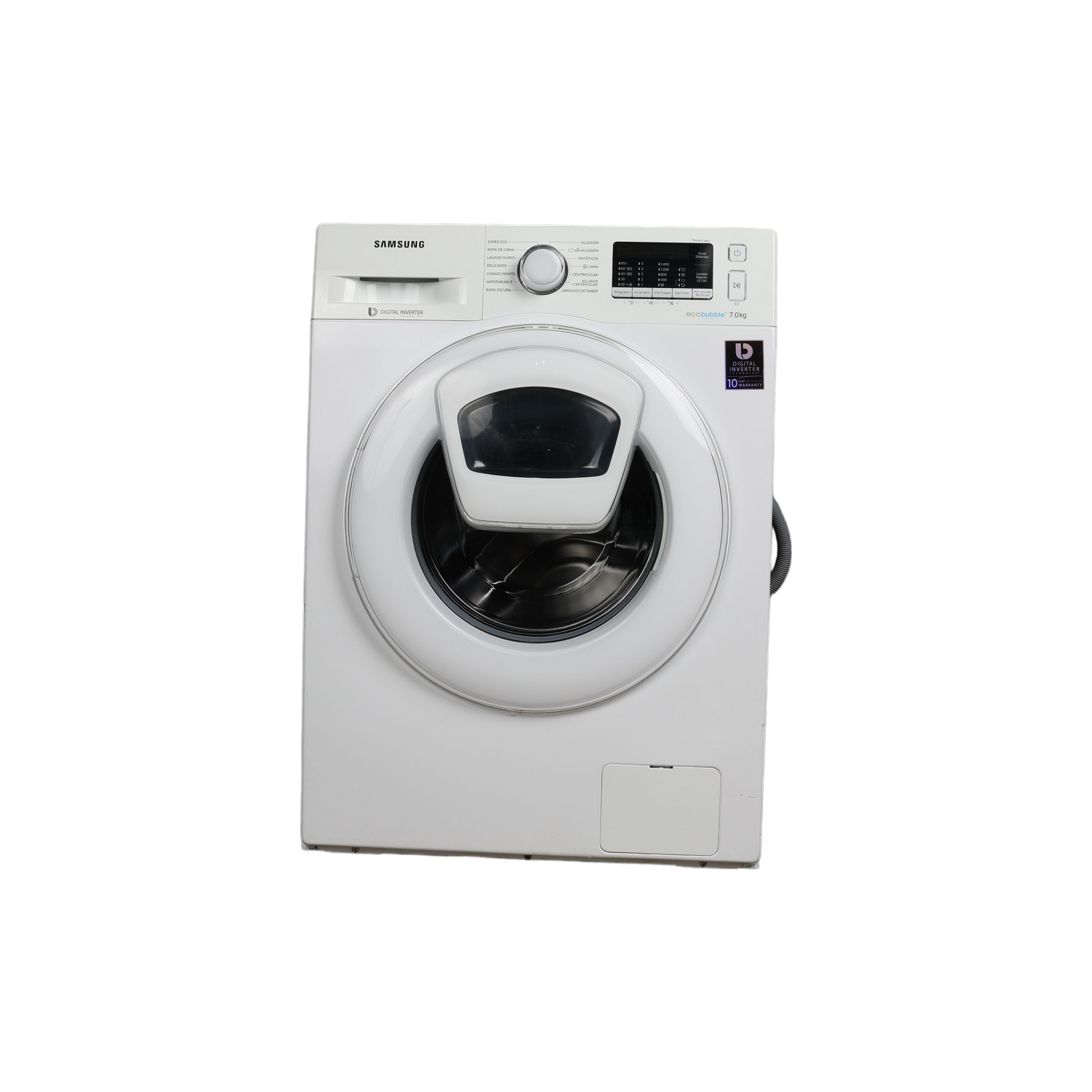 Lave-Linge Hublot 7 kg Reconditionné SAMSUNG WW70K5410WW : vue de face