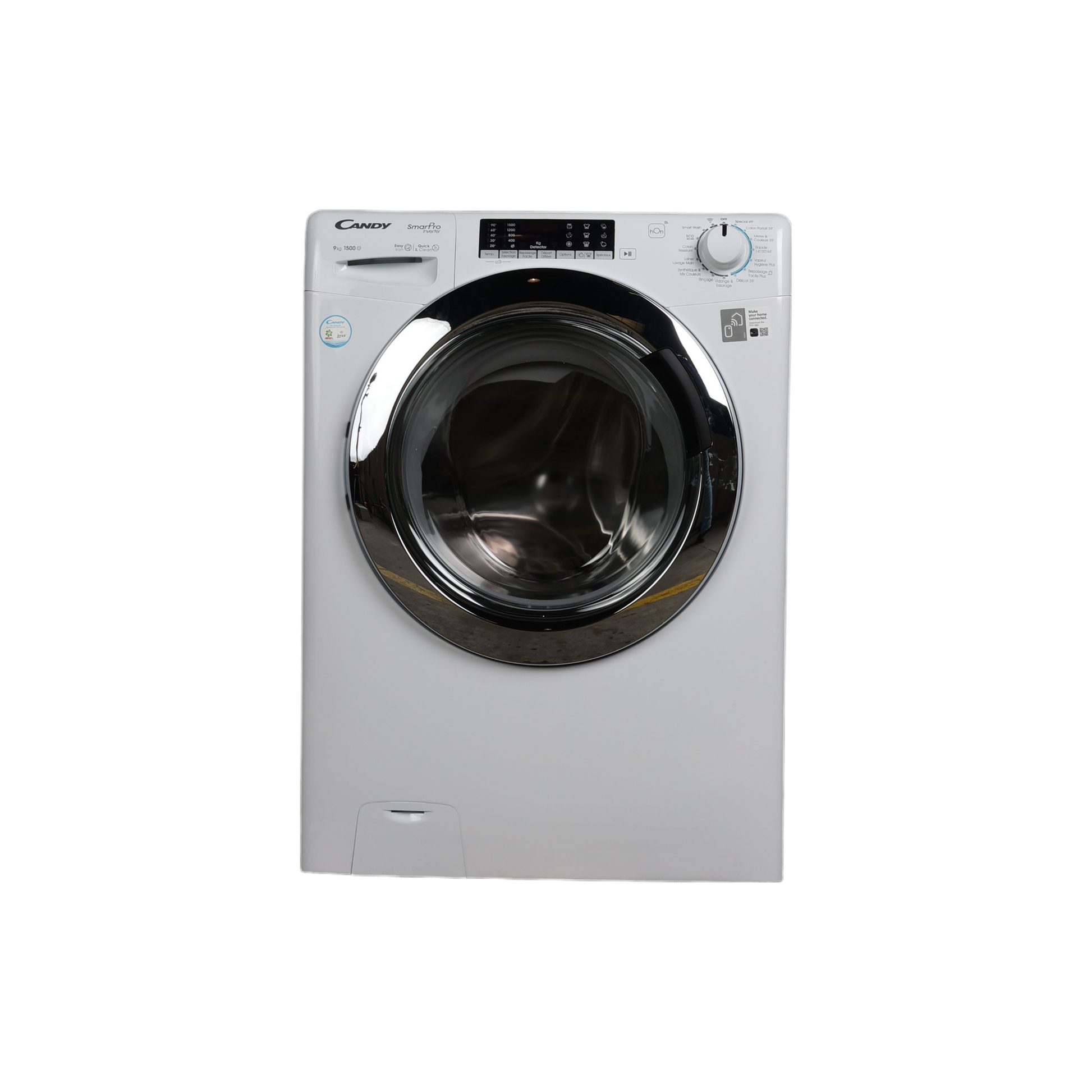 Lave-Linge Hublot 9 kg Reconditionné CANDY CSO 596TWMC/1-S : vue du côté droit