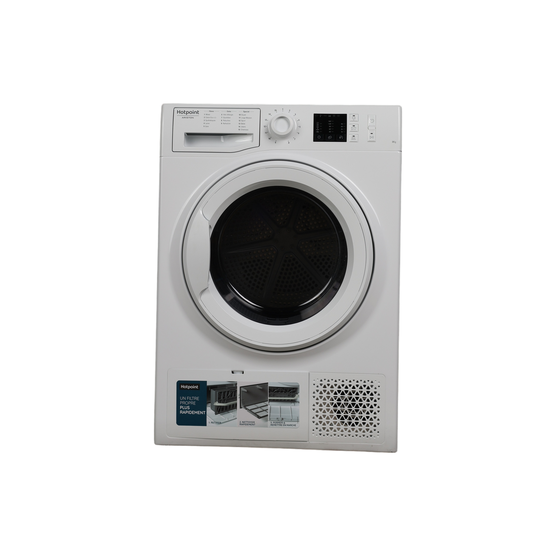Seche-Linge Pompe À Chaleur 8 kg Reconditionné HOTPOINT NT M10 81 FR : vue de face