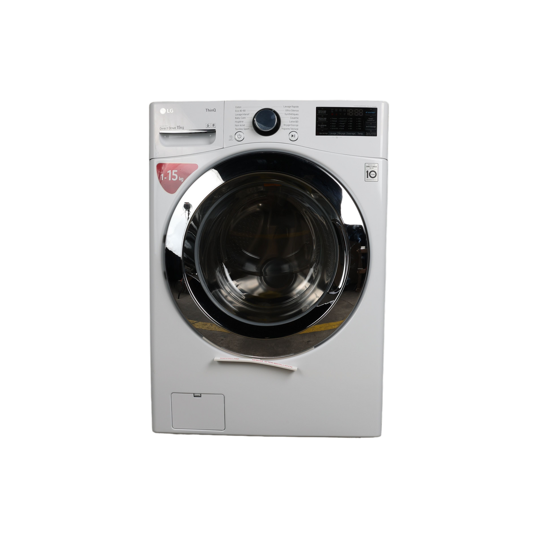 Lave-Linge Hublot 15 kg Reconditionné LG F51P12WH : vue de face