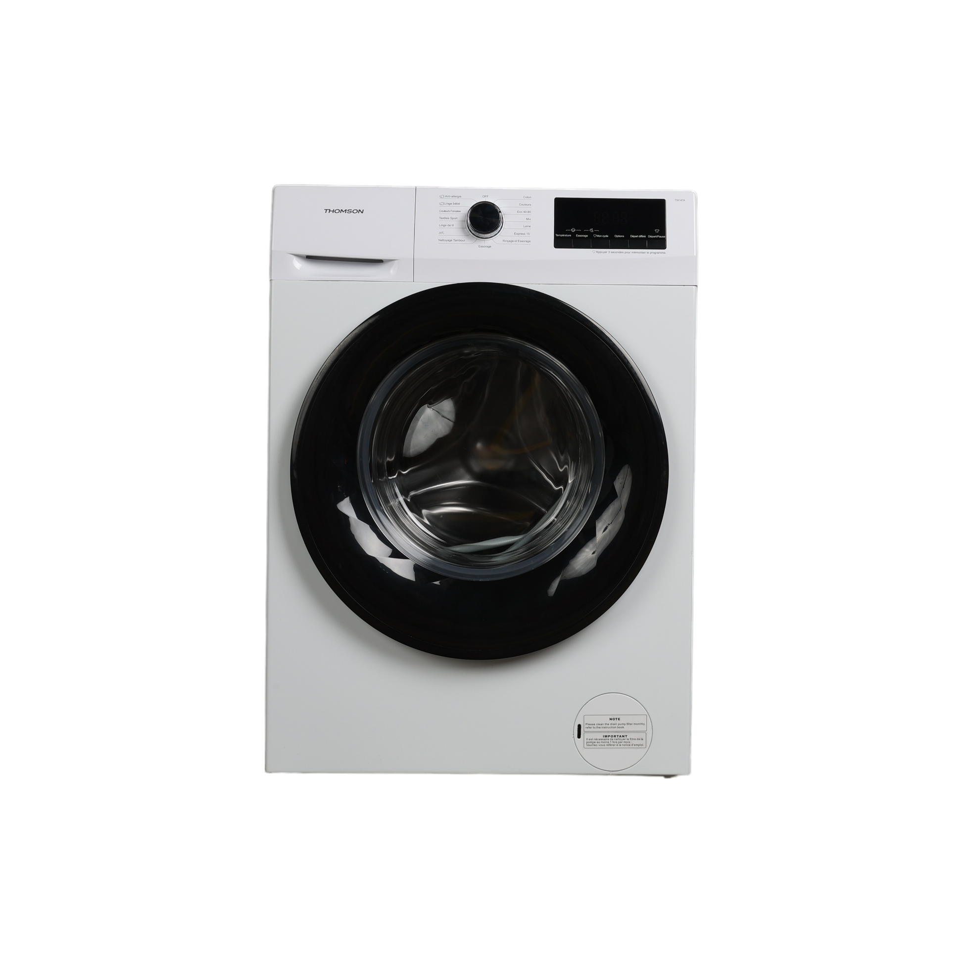 Lave-Linge Hublot 7 kg Reconditionné THOMSON TW147A : vue de face