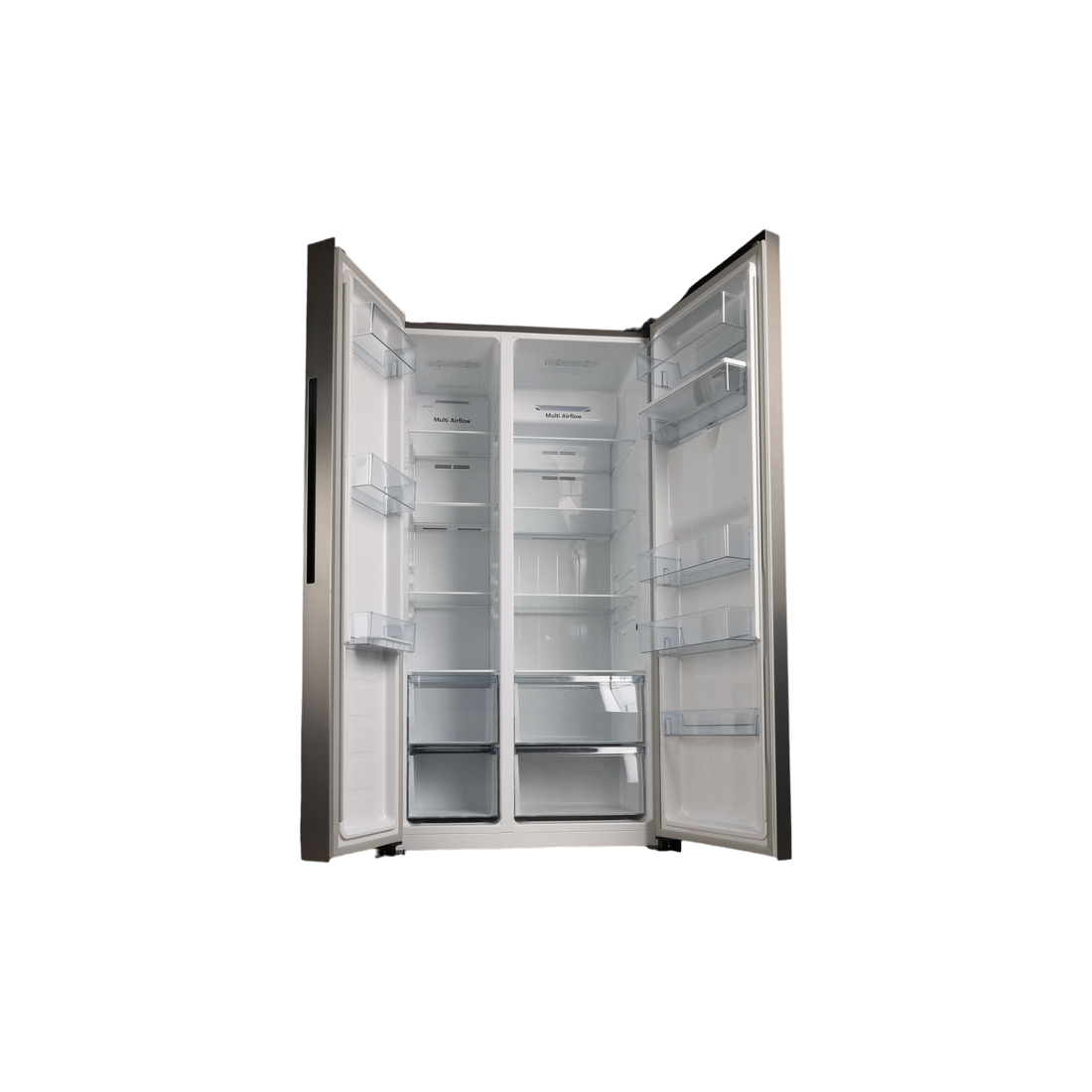 Réfrigérateur Américain 547 L Reconditionné HISENSE RS711N4WCD : vue de l'intérieur