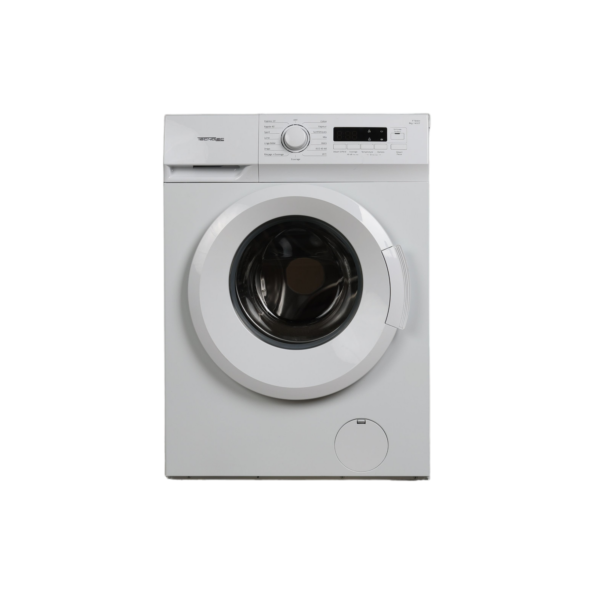 Lave-Linge Hublot 8 kg Reconditionné TECNOLEC FT8WH : vue de face