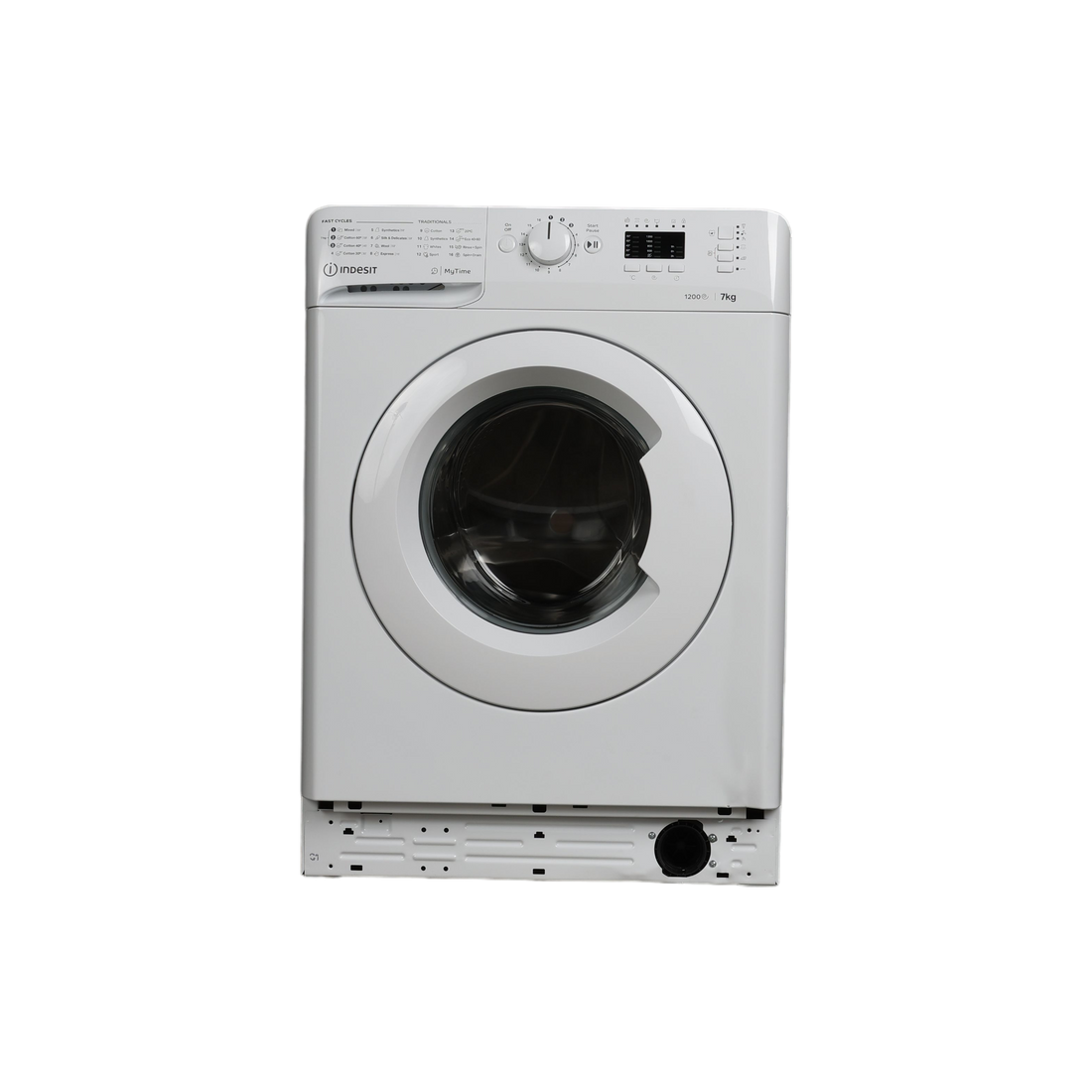 Lave-Linge Hublot 7 kg Reconditionné INDESIT MTWA71252WEE : vue de face