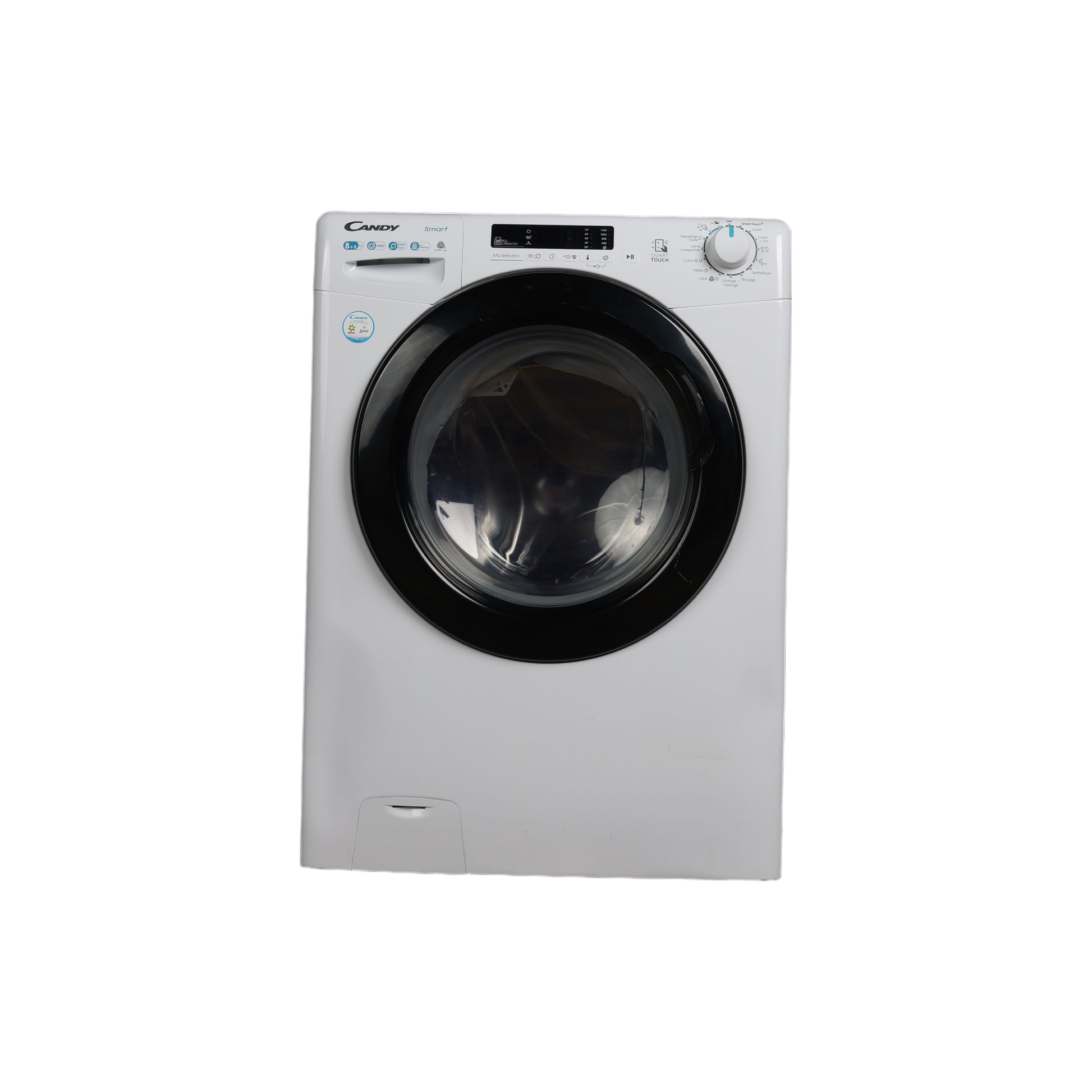 Lave-Linge Sechant 8 kg Reconditionné CANDY CSWS4852DWB4-47 : vue de face