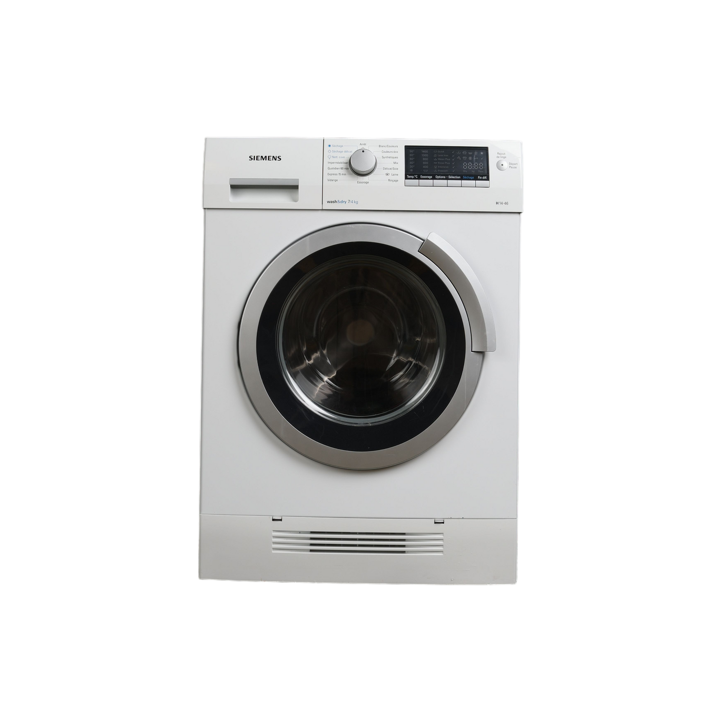 Lave-Linge Sechant 7 kg Reconditionné SIEMENS WD14H460FF : vue de face