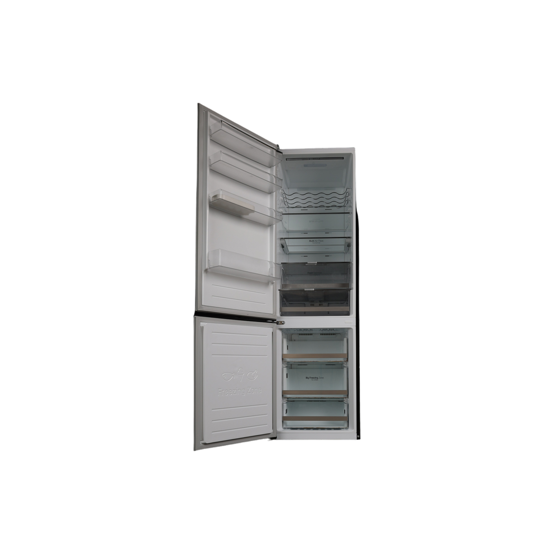 Réfrigérateur Avec Congélateur 384 L Reconditionné LG GBB72MCDFN : vue de l'intérieur