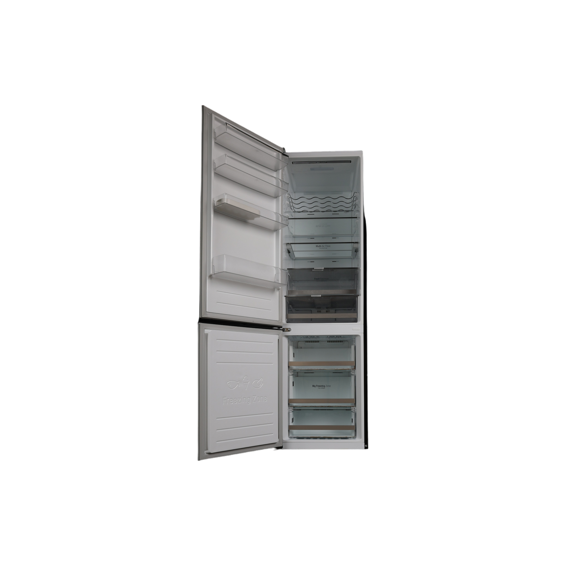 Réfrigérateur Avec Congélateur 384 L Reconditionné LG GBB72MCDFN : vue de l'intérieur