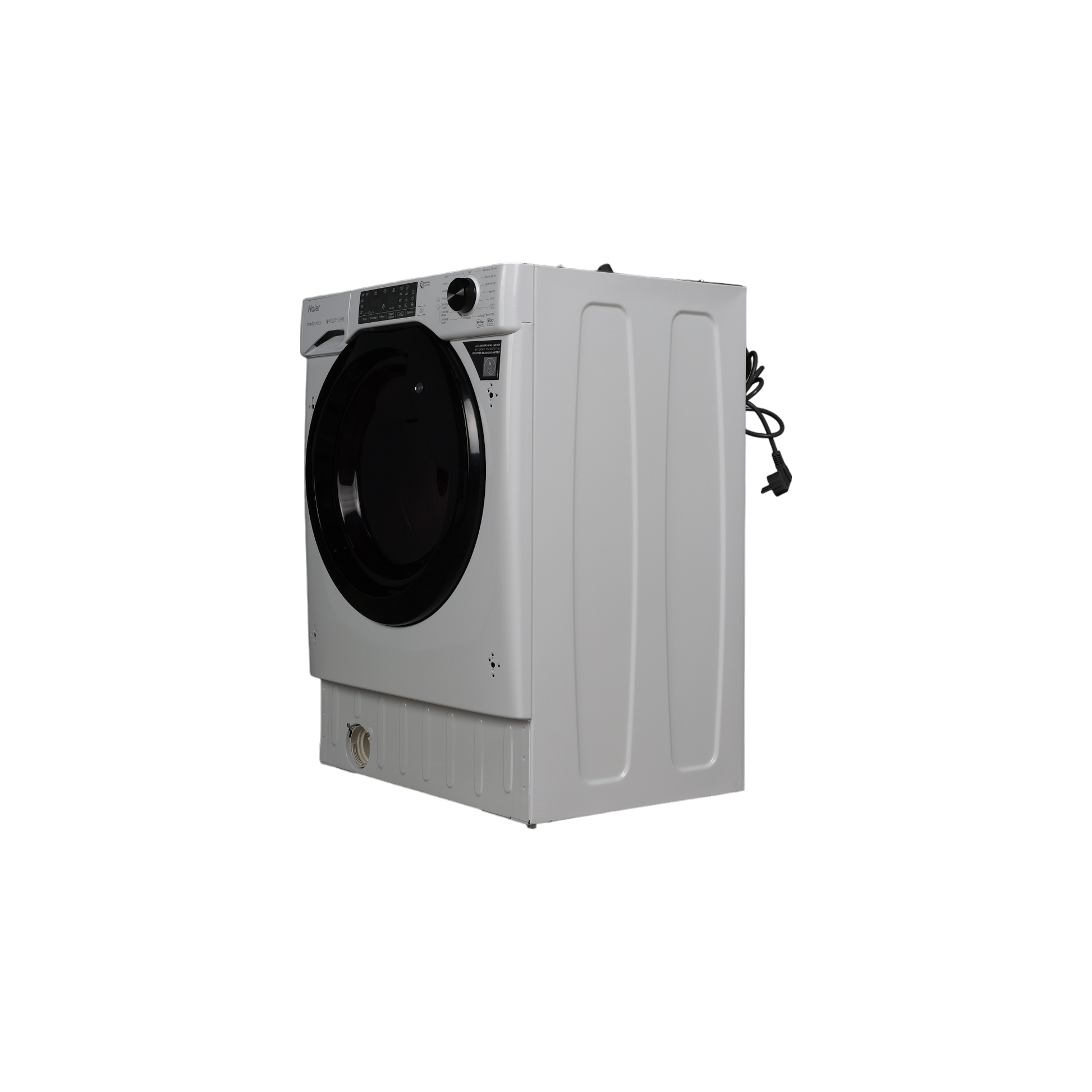 Lave-Linge Sechant 9 kg Reconditionné HAIER HWD90B416FWB-FR : vue du côté droit