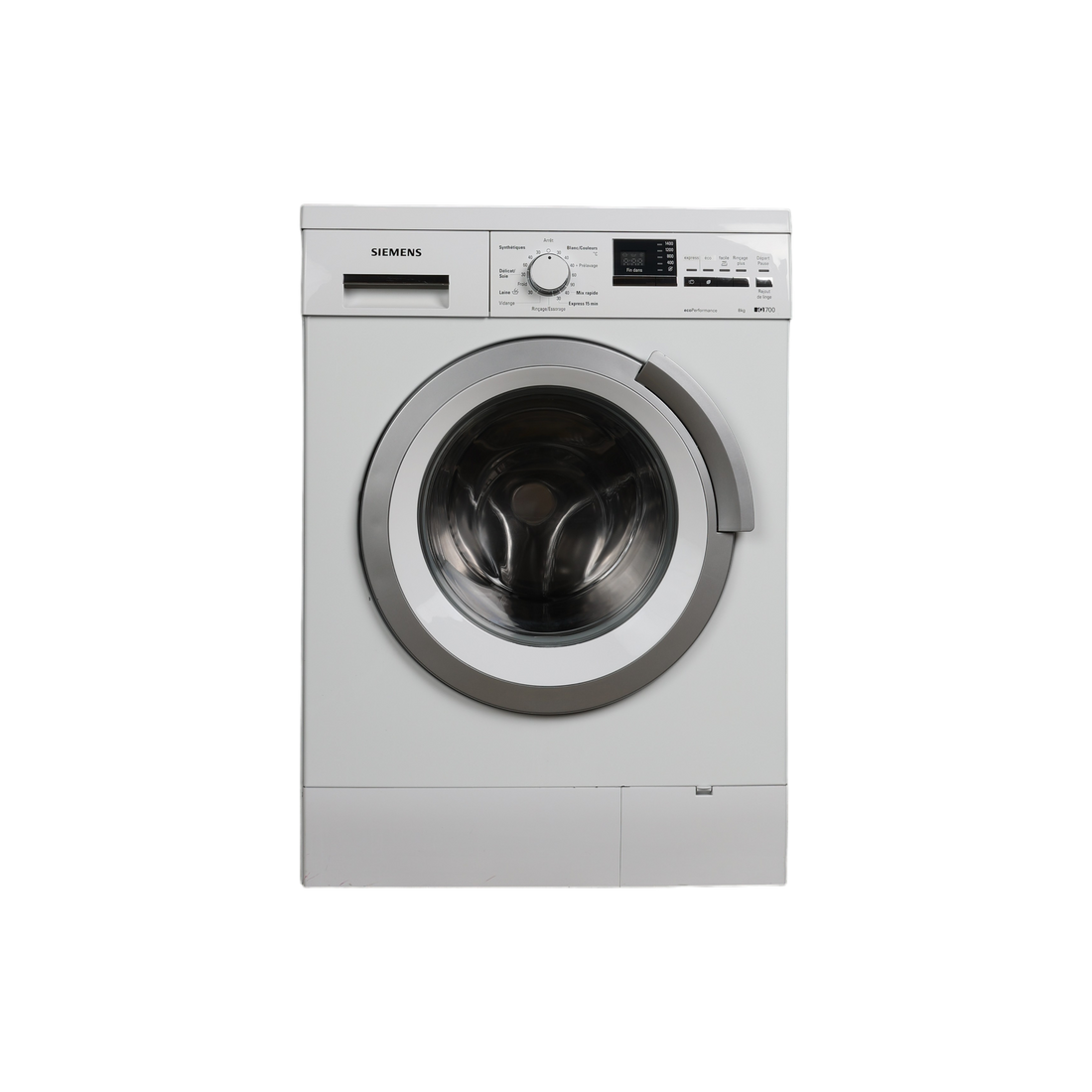 Lave-Linge Hublot 8 kg Reconditionné SIEMENS WM14S382FF : vue de face