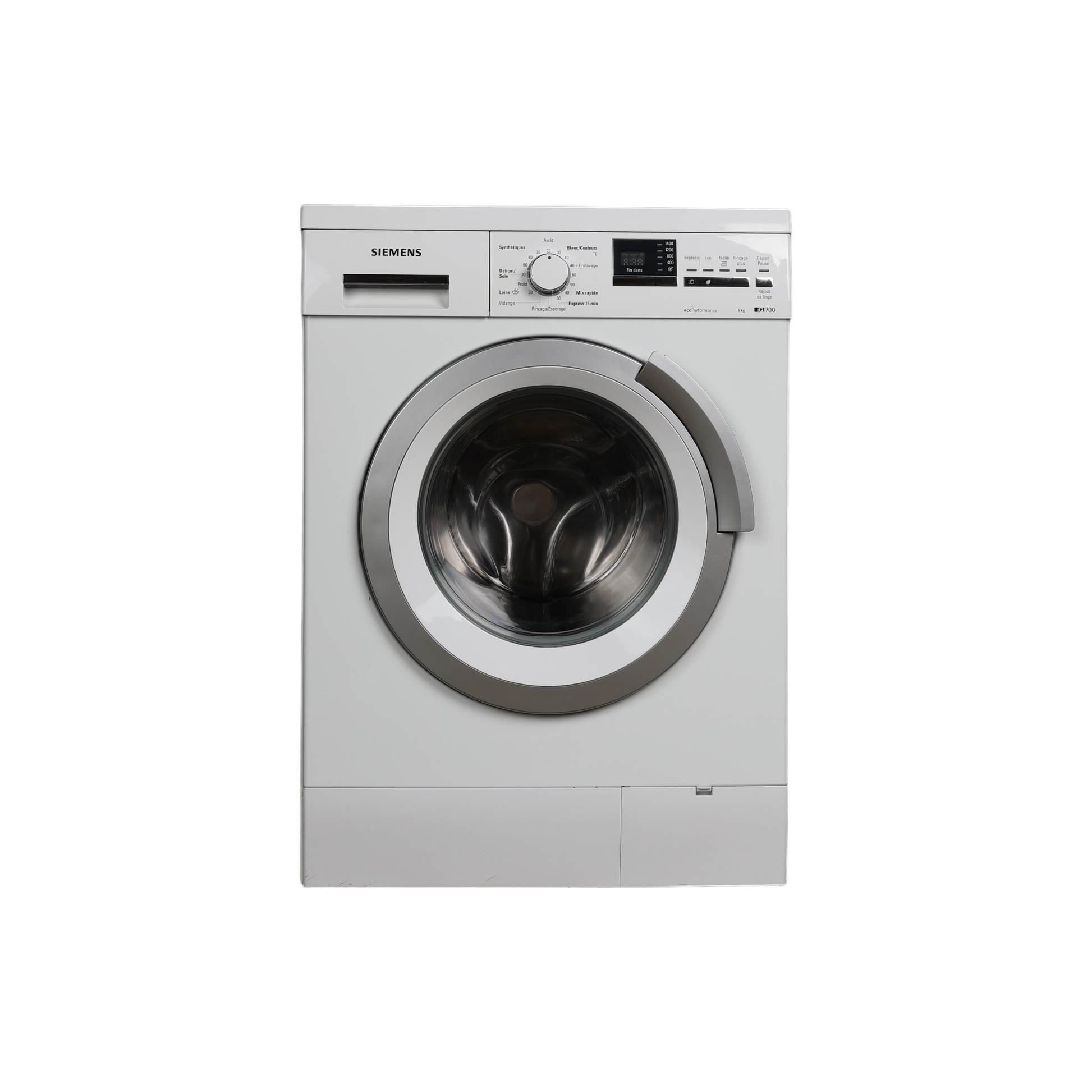 Lave-Linge Hublot 8 kg Reconditionné SIEMENS WM14S382FF : vue de face