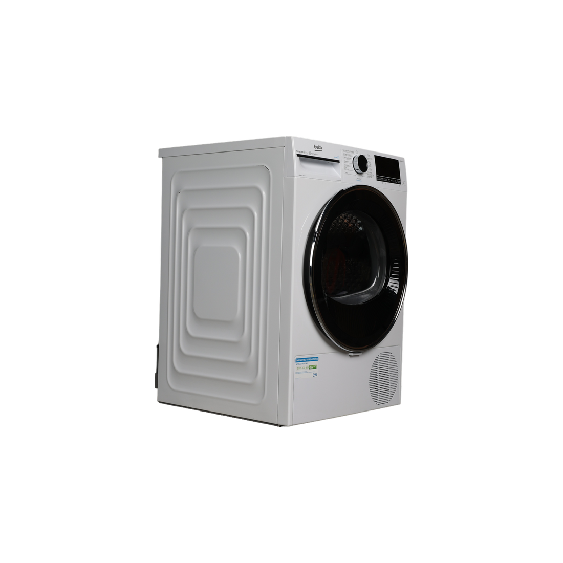 Seche-Linge Pompe À Chaleur 10 kg Reconditionné BEKO B5T4102409W : vue du côté gauche