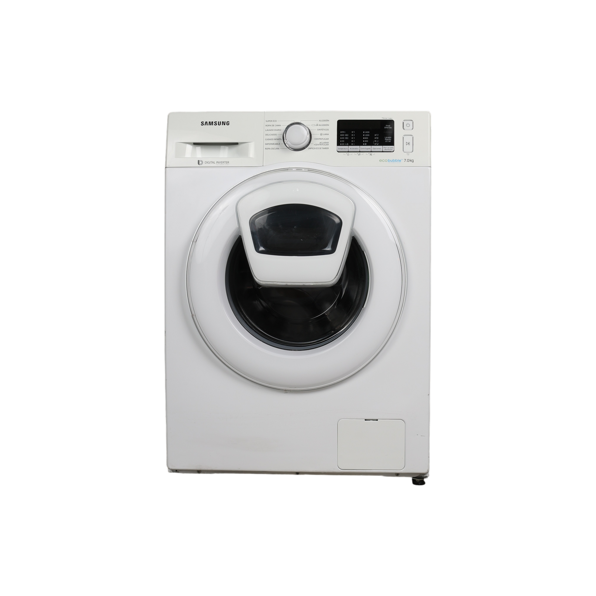 Lave-Linge Hublot 7 kg Reconditionné SAMSUNG WW70K5410WW : vue de face