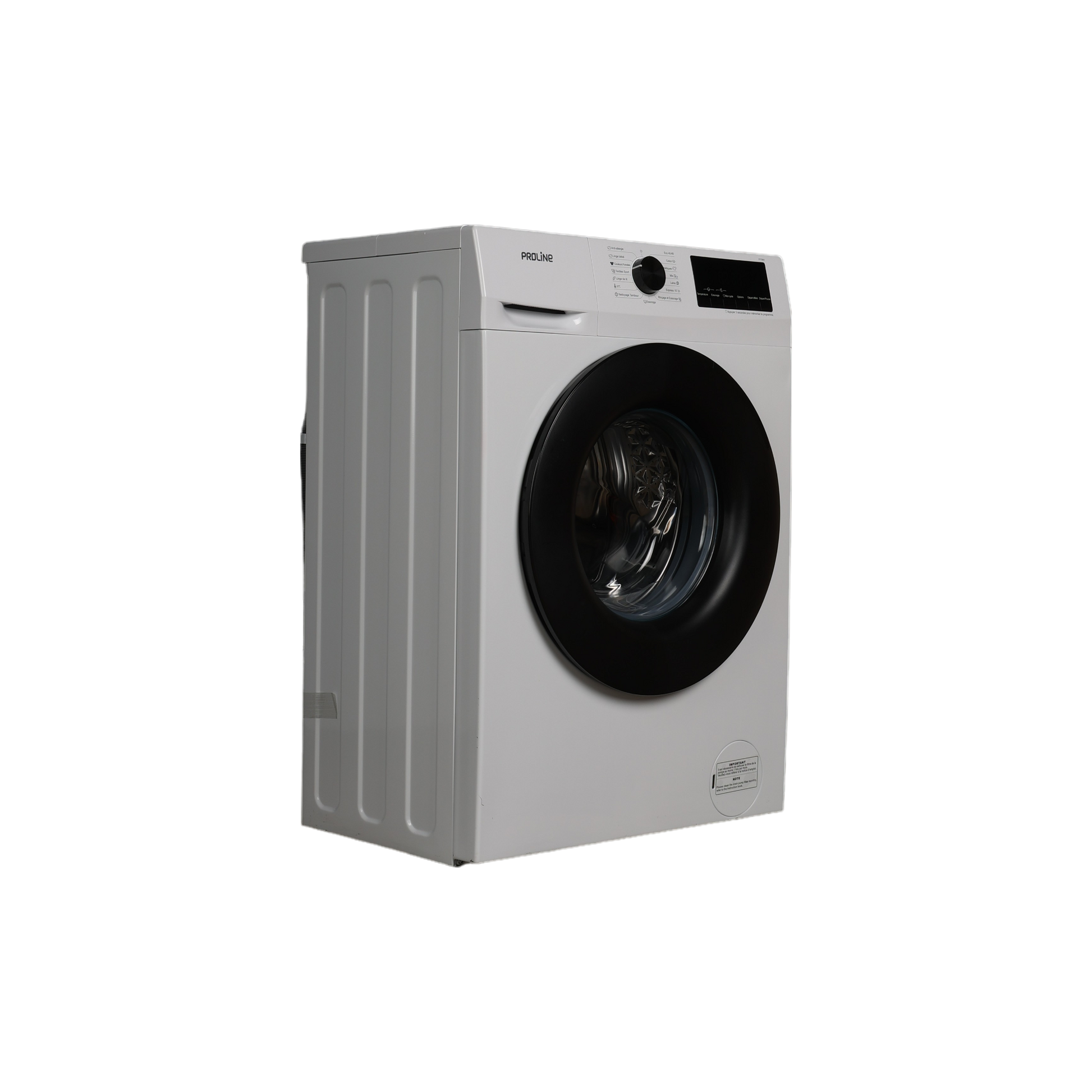 Lave-Linge Hublot 7 kg Reconditionné PROLINE FP7WH : vue du côté droit