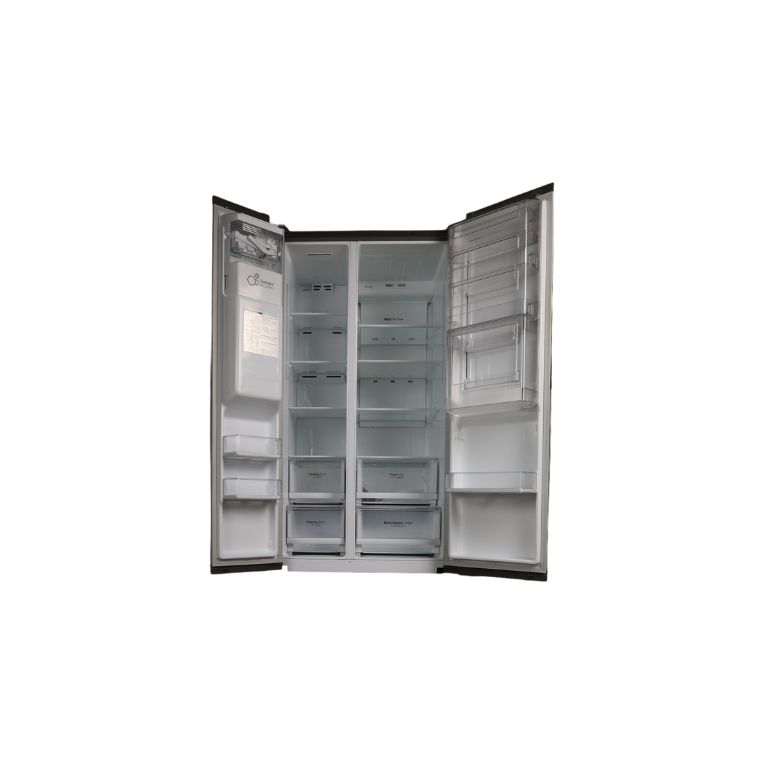 Réfrigérateur Américain 606 L Reconditionné LG GSJ360DIDV : vue de l'intérieur