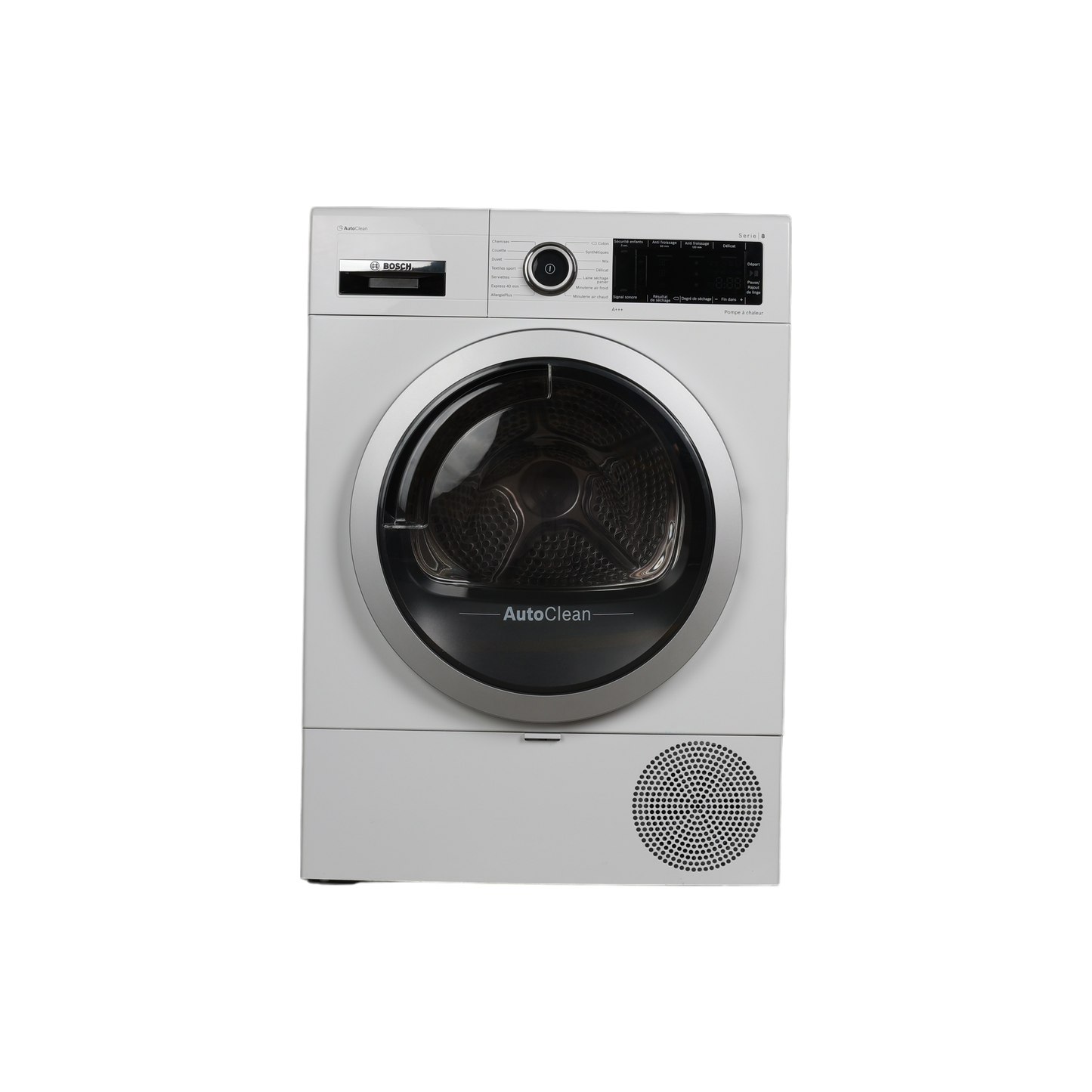 Seche-Linge Pompe À Chaleur 9 kg Reconditionné BOSCH WTX87M09FF : vue de face