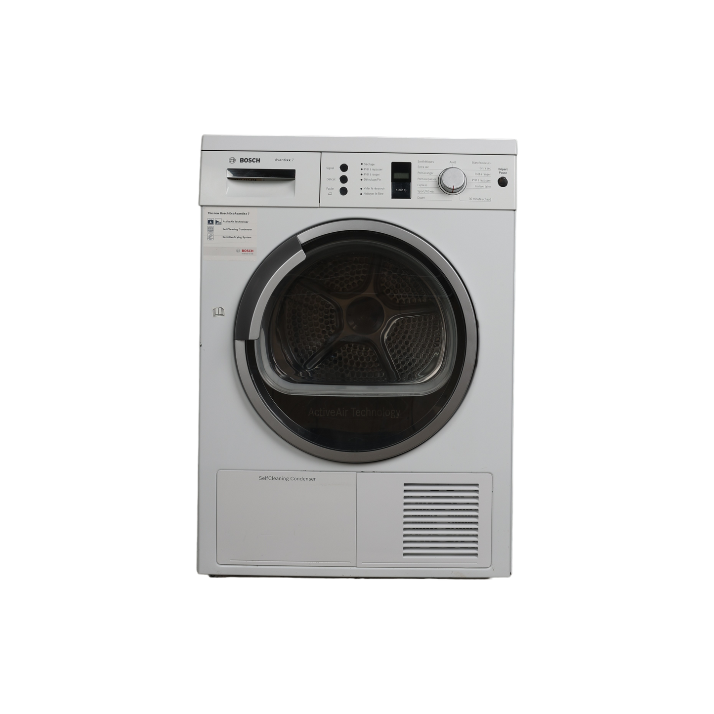 Seche-Linge Condensation 7 kg Reconditionné BOSCH WTW86380FF : vue de face