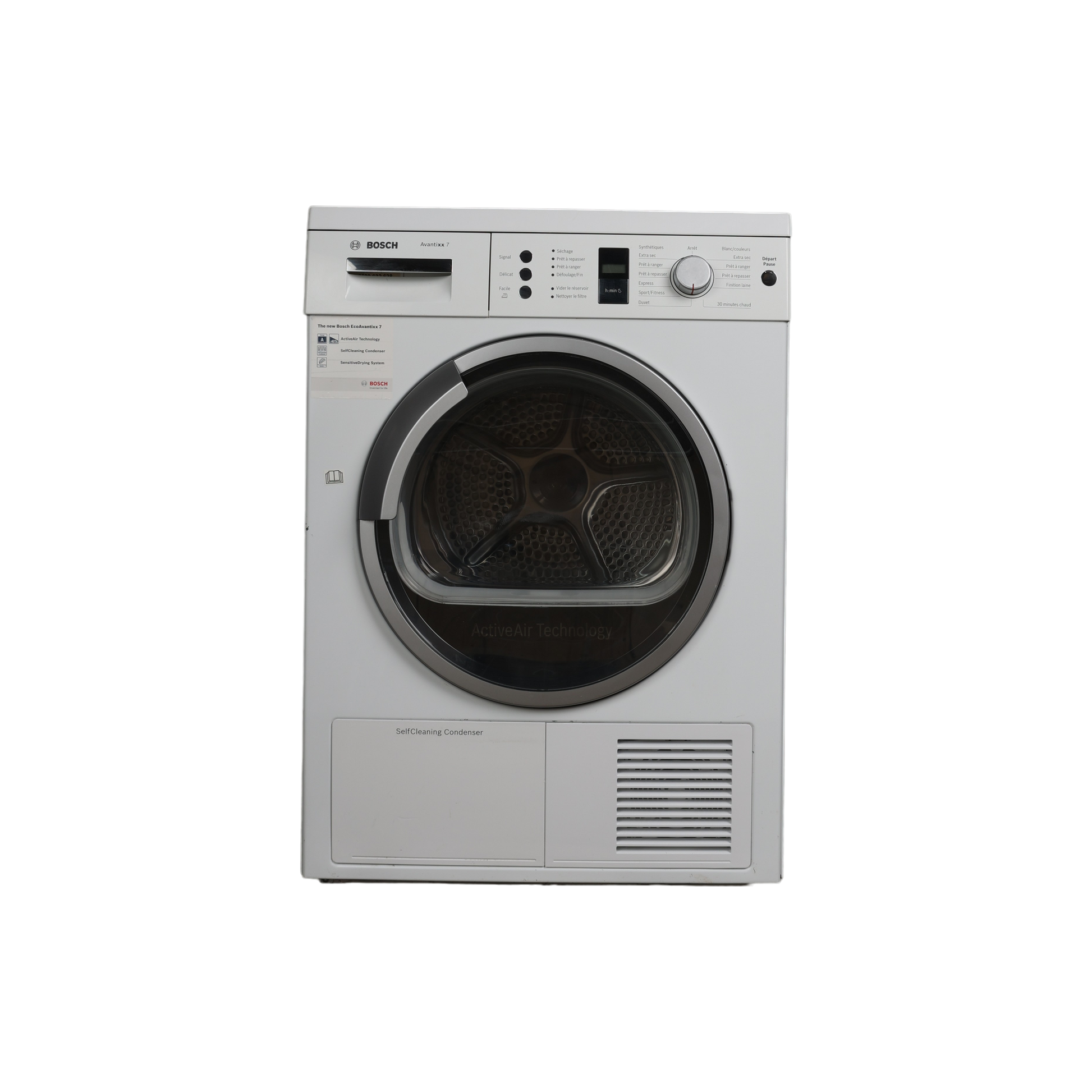 Seche-Linge Condensation 7 kg Reconditionné BOSCH WTW86380FF : vue de face